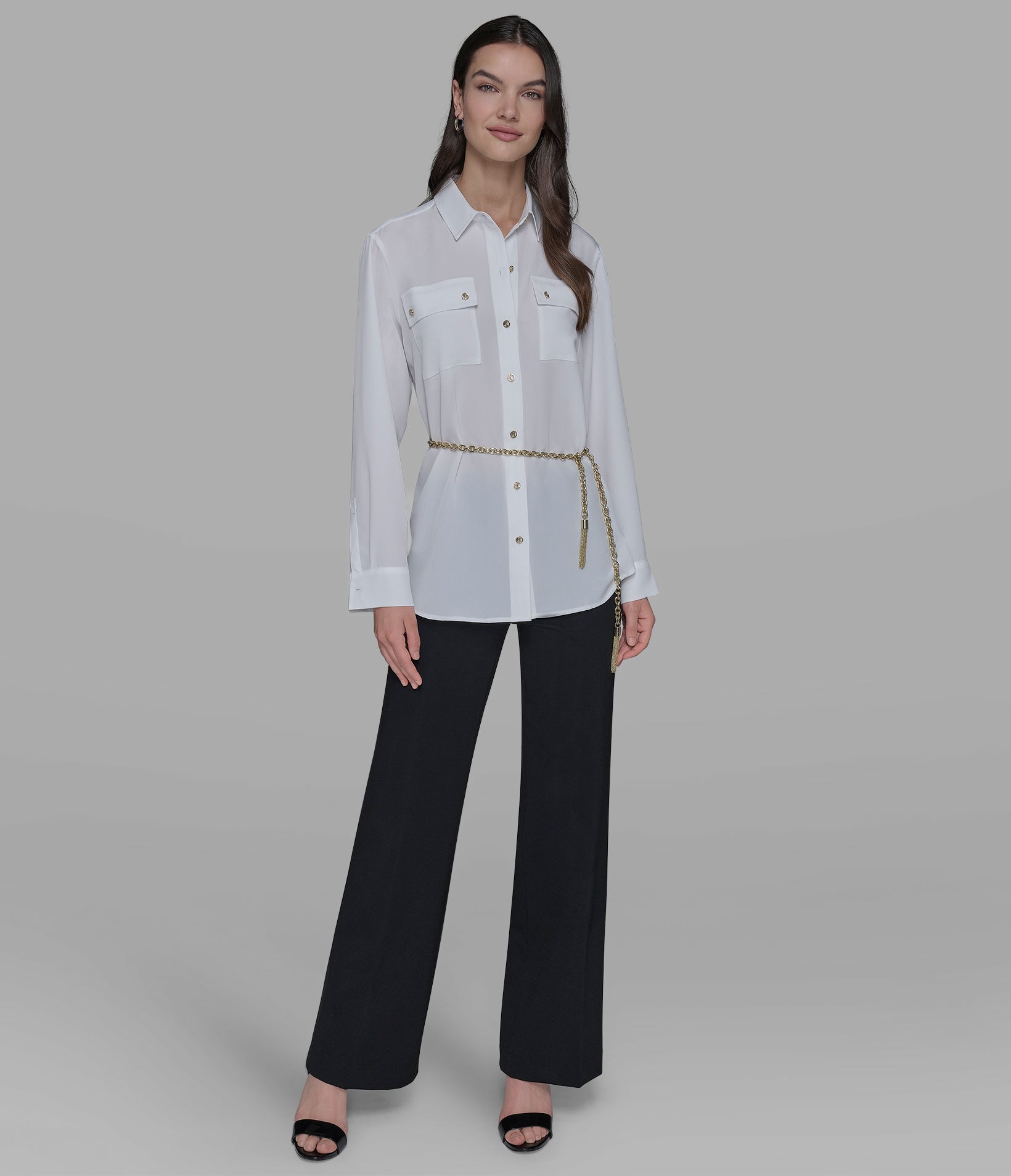 SOFT BLOUSE WITH CHAIN BELT View 1 | WOMEN'S FALL COLLECTION