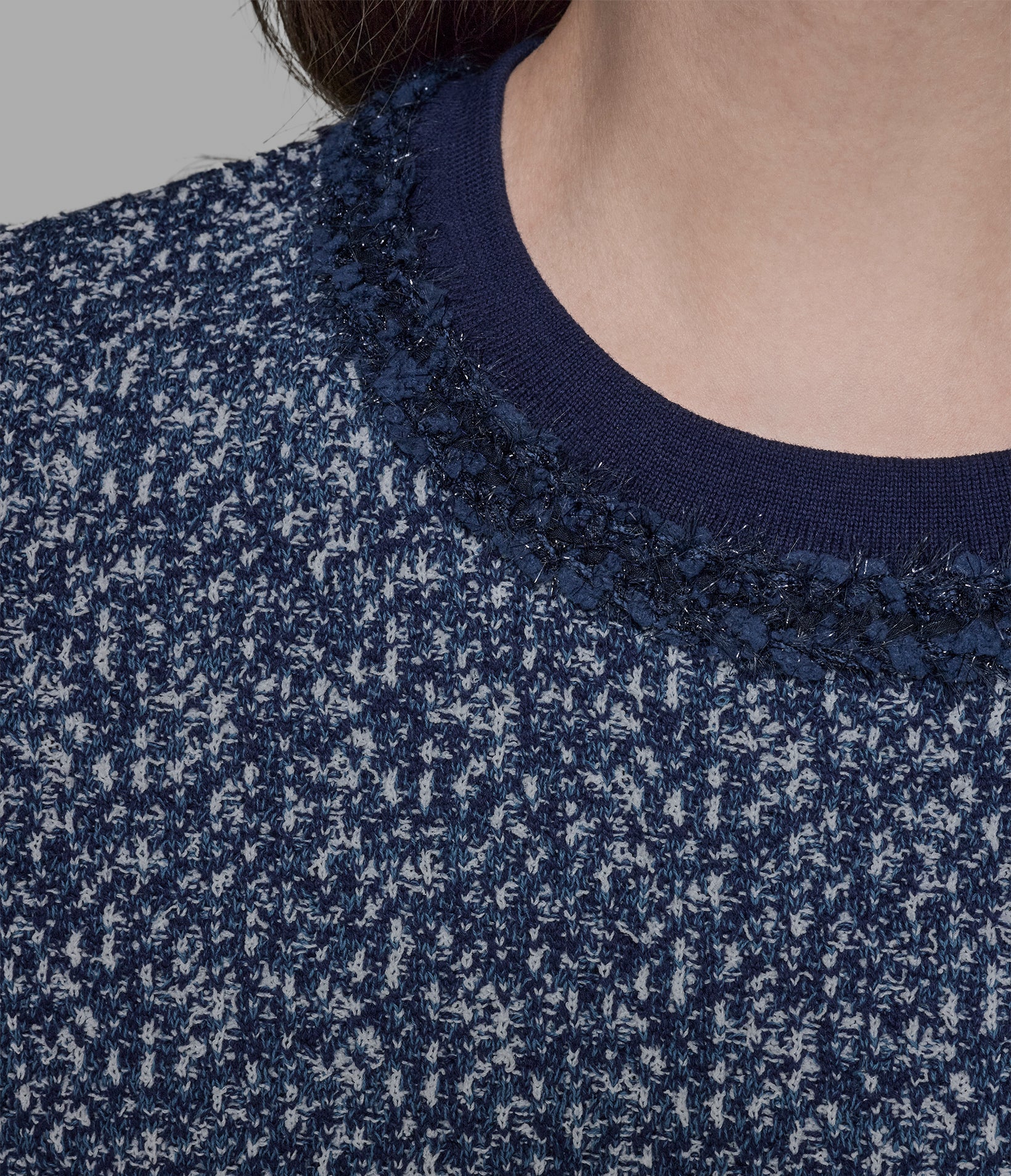 TWEED DENIM SWEATER VIEW 6 | Gifts for Her