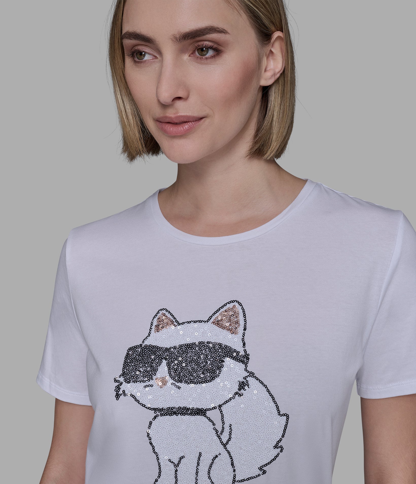 CHOUPETTE SEQUIN LOGO TEE VIEW 6 | All That Glitters