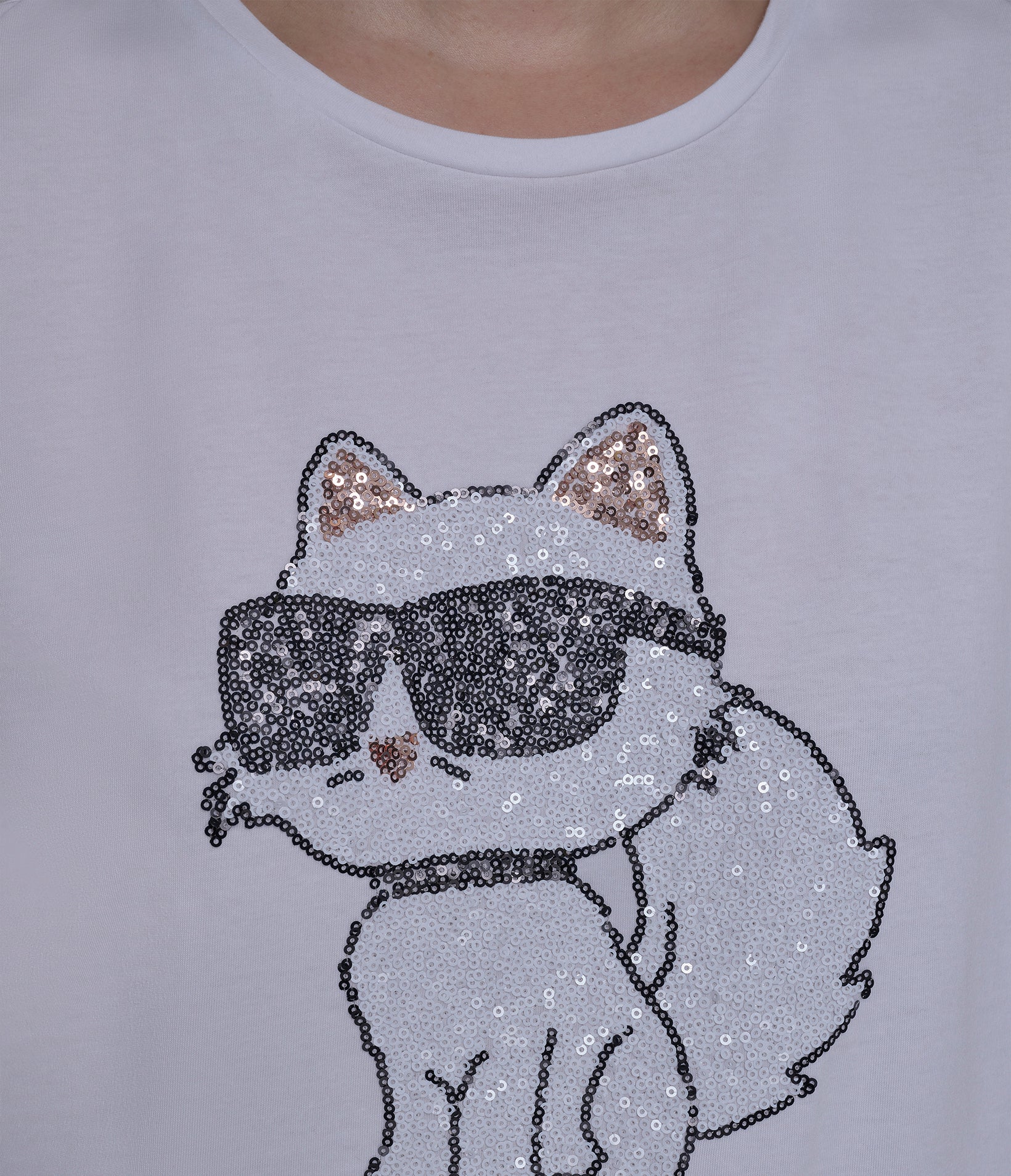 CHOUPETTE SEQUIN LOGO TEE VIEW 7 | All That Glitters