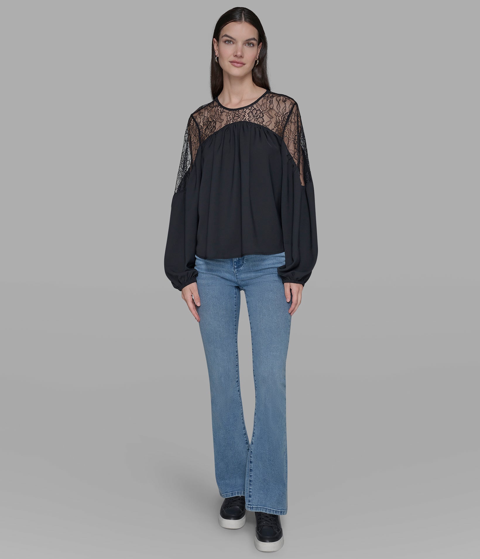 LACE-PANELED BOHO BLOUSE VIEW 5 | WOMEN'S FALL COLLECTION