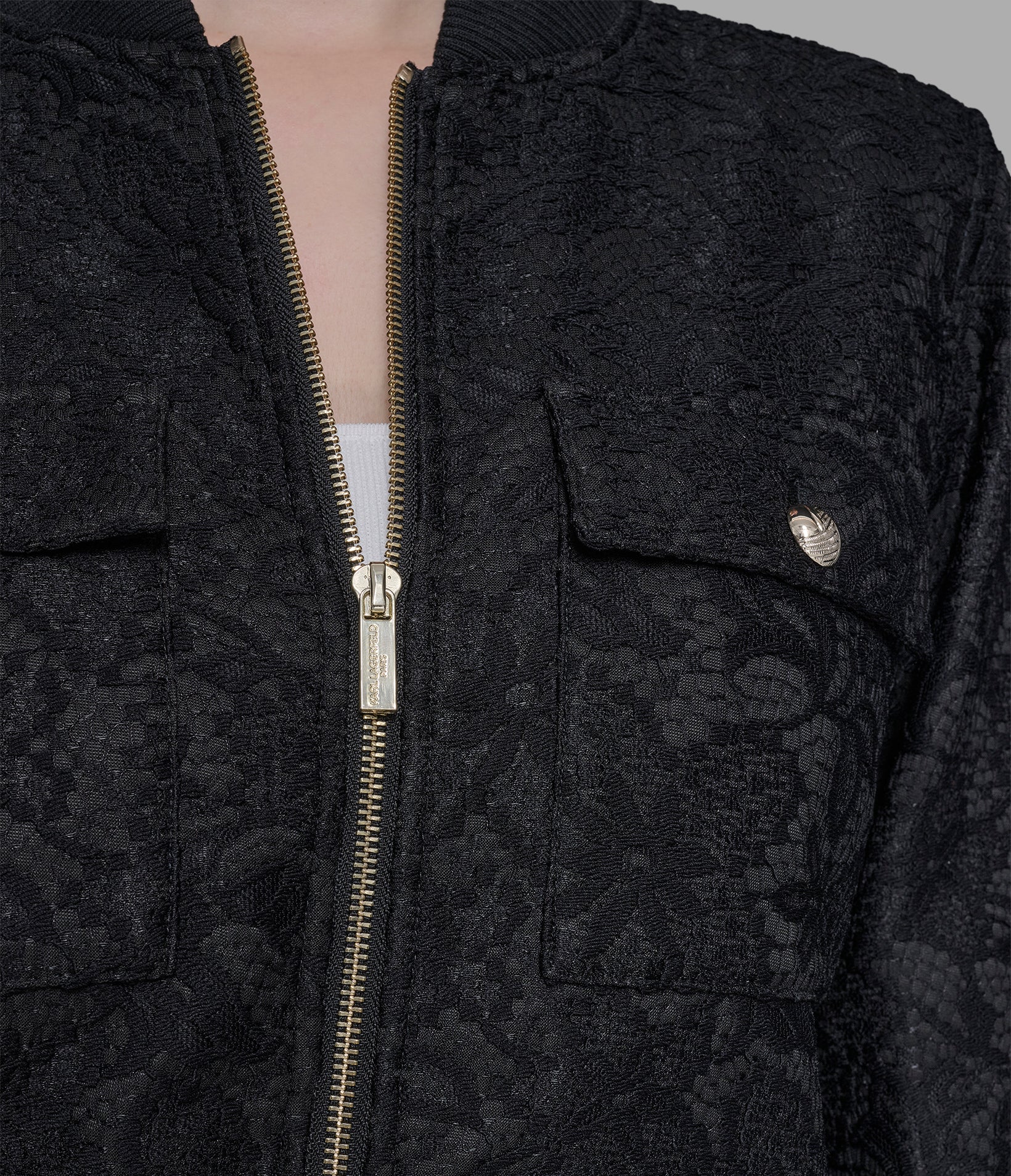LACE SCUBA BOMBER JACKET VIEW 6 | Valentine's Day Shop