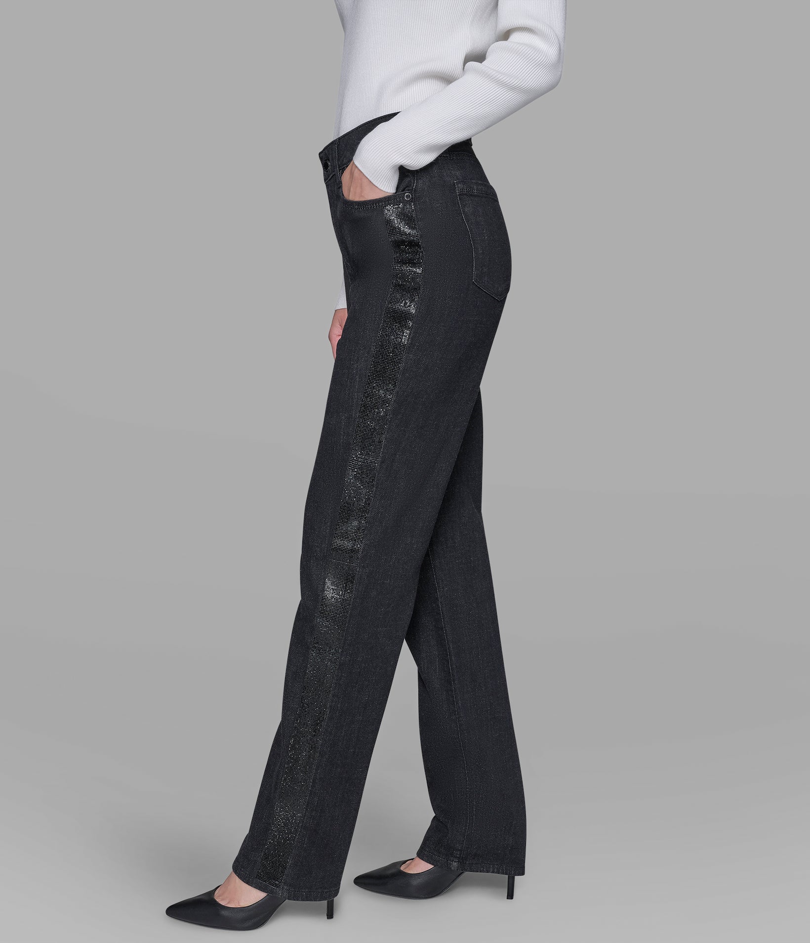 RHINESTONE TRIM JEAN VIEW 4 | Women's Denim