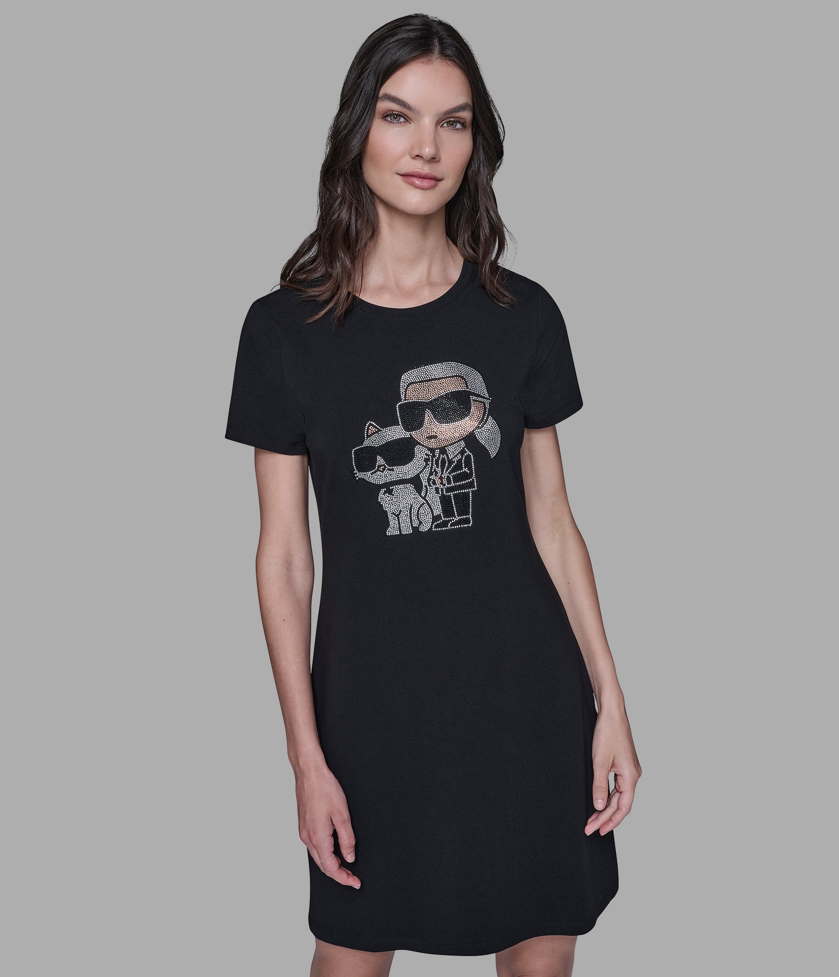 KARL DUO T-SHIRT DRESS View 1 | Women's Dresses & Jumpsuits