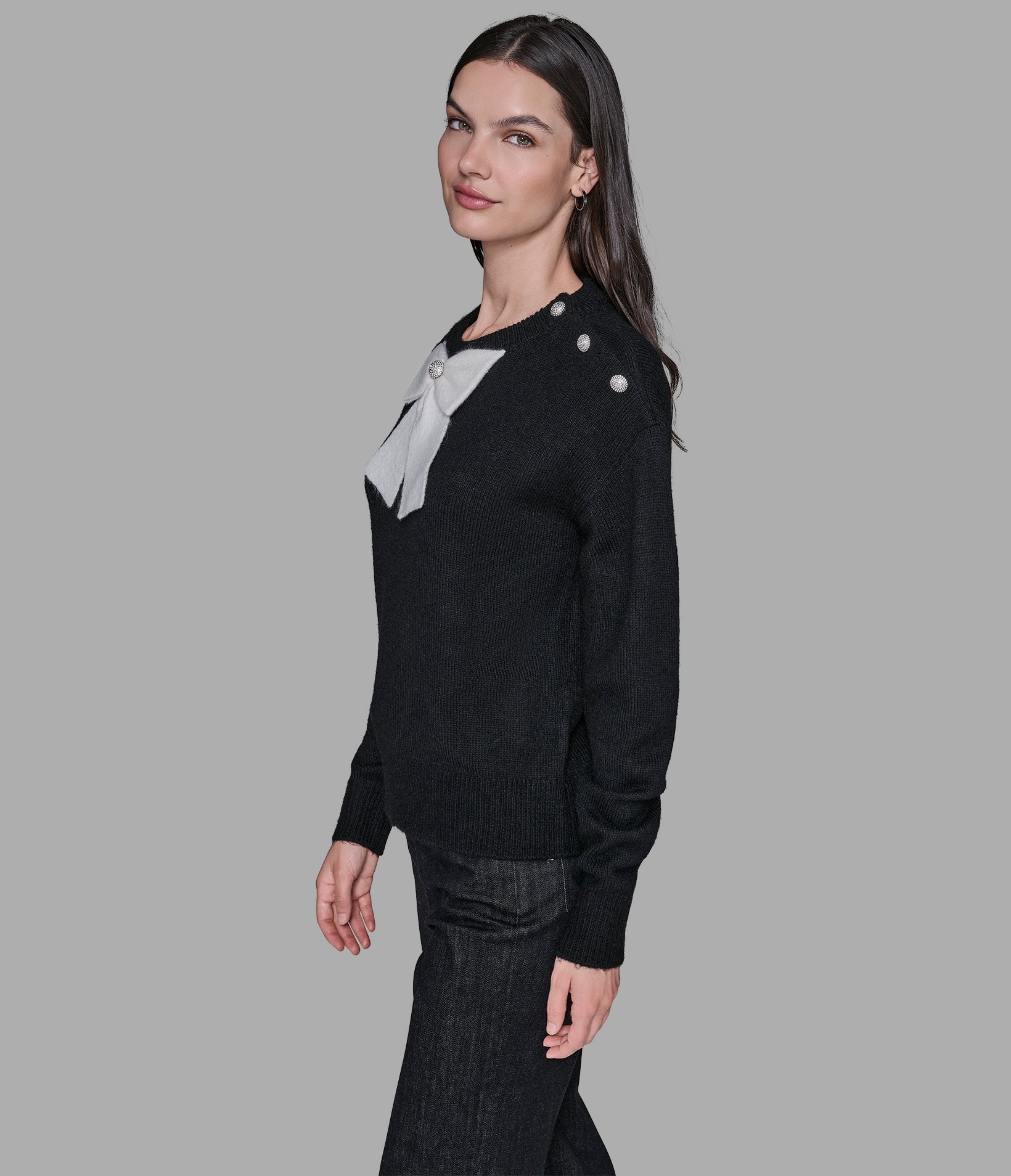 BOW SWEATER VIEW 4 | Women's Tops & Sweaters