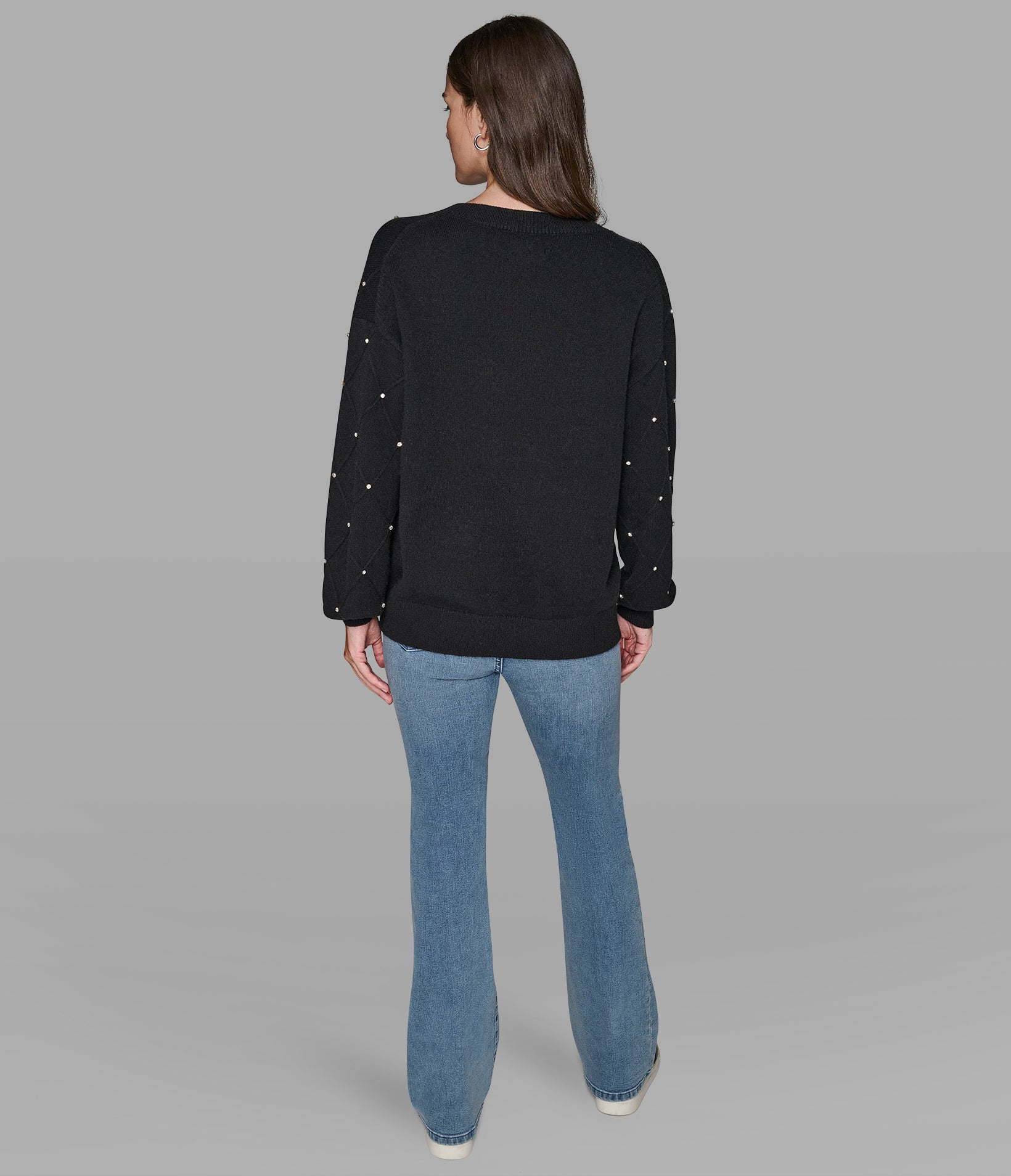 PEARL V-NECK SWEATER View 2 | Women's Tops & Sweaters