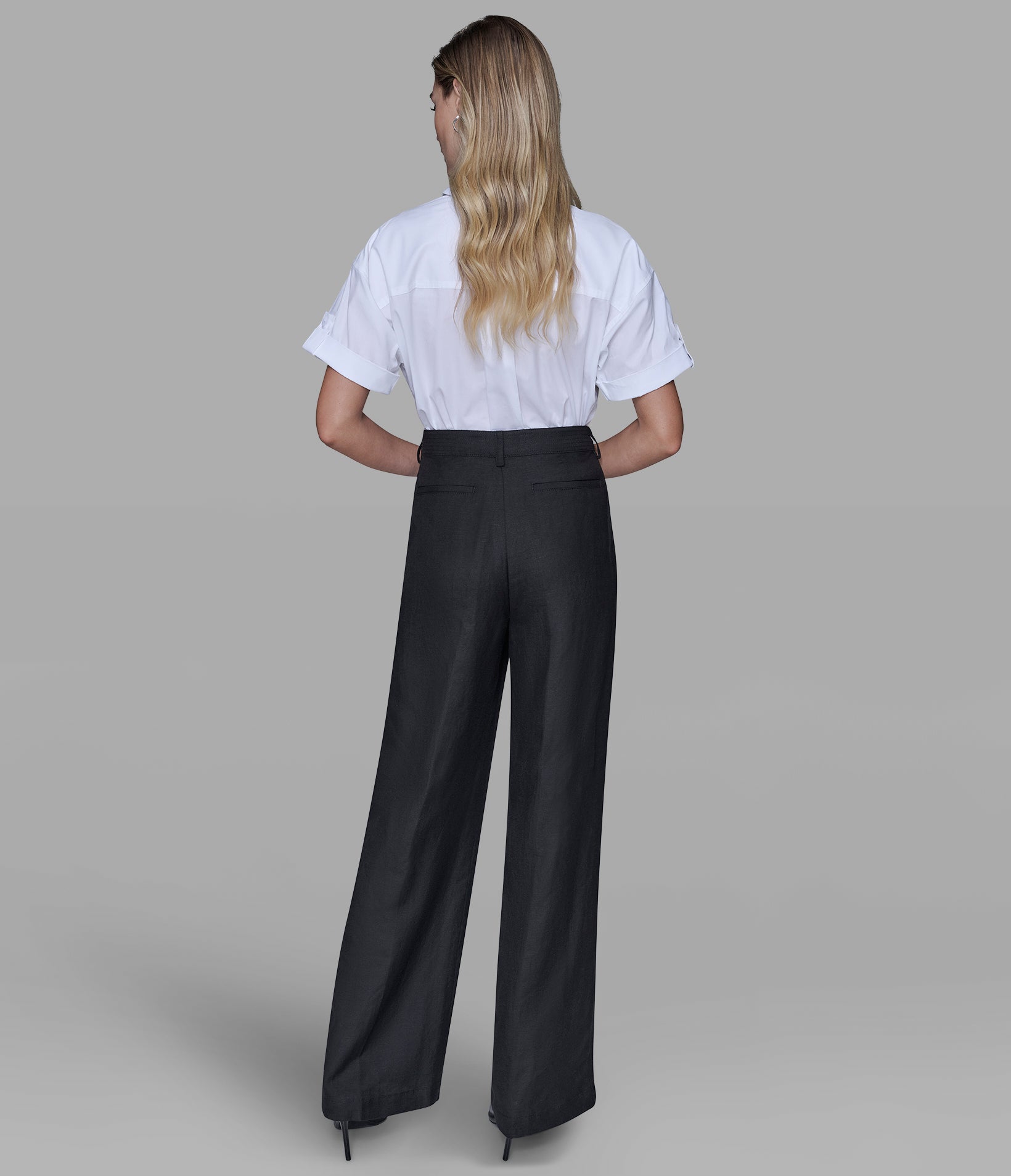 LINEN BLEND PANT VIEW 5 | Women's Matching Sets