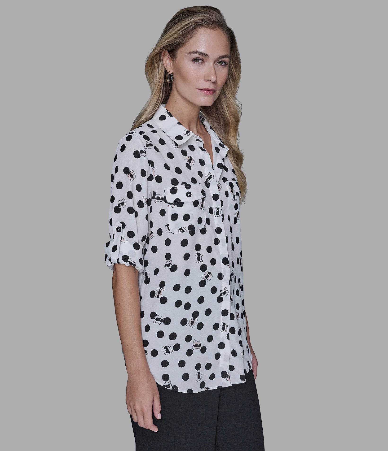 CHOUPETTE AND KARL WHIMSY BLOUSE VIEW 3