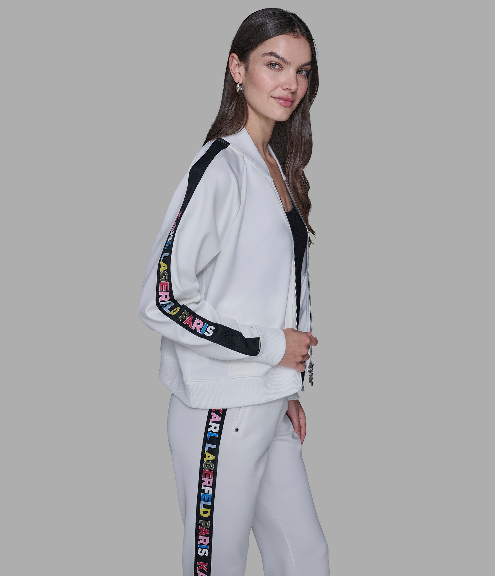 MUTLI-COLOR LOGO TAPE JACKET View 2 | Jackets & Coats Sale