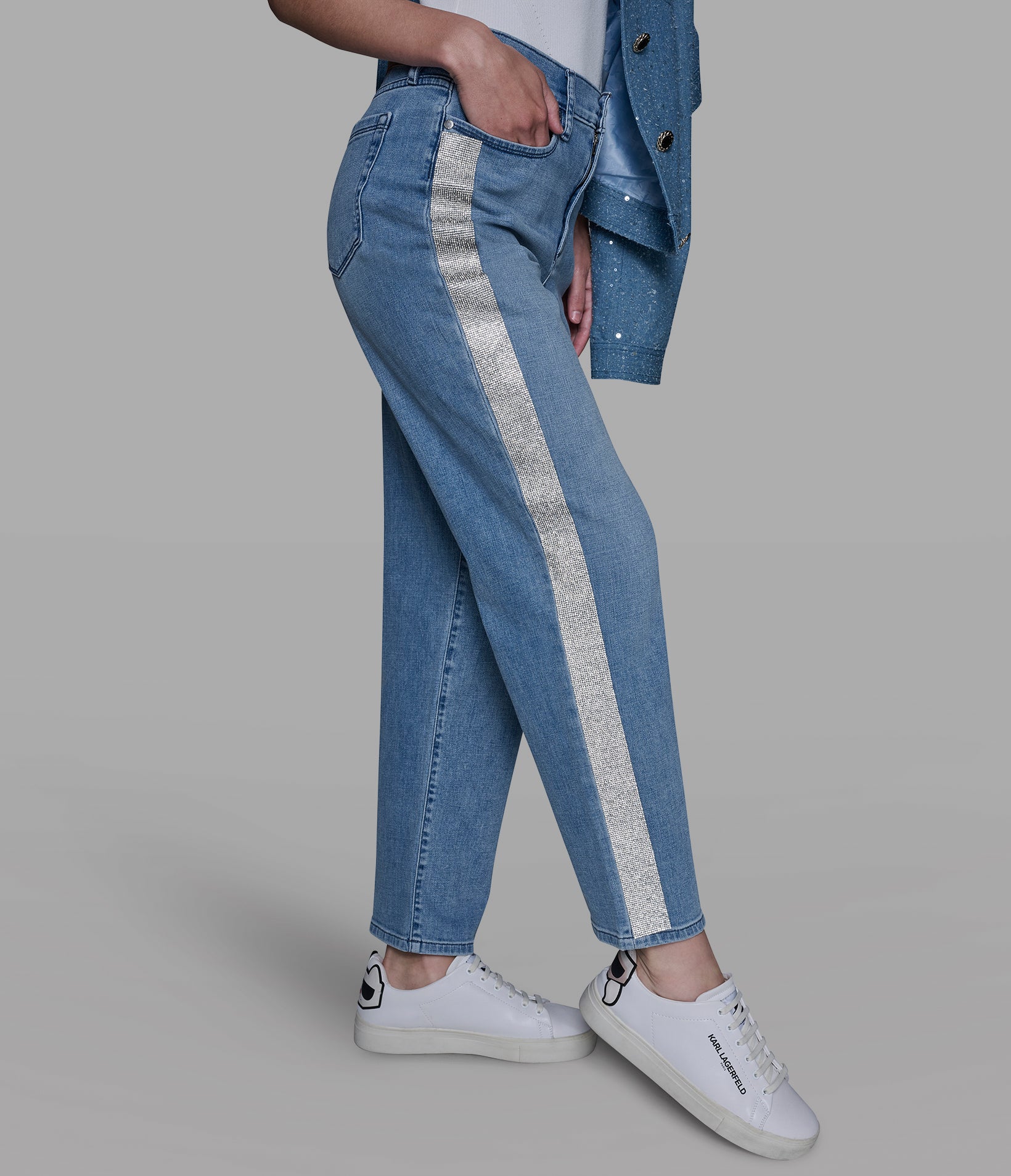 RHINESTONE TRIM JEAN VIEW 3 | Women's Denim