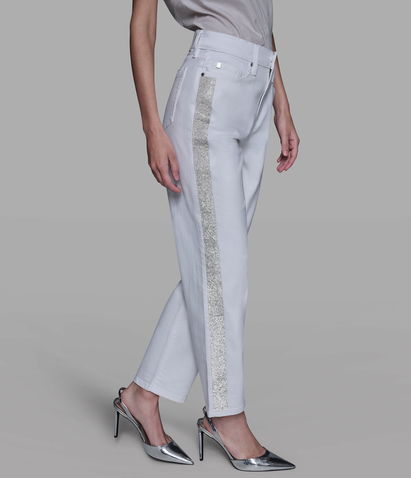 RHINESTONE TRIM JEAN VIEW 3 | Women's Sale