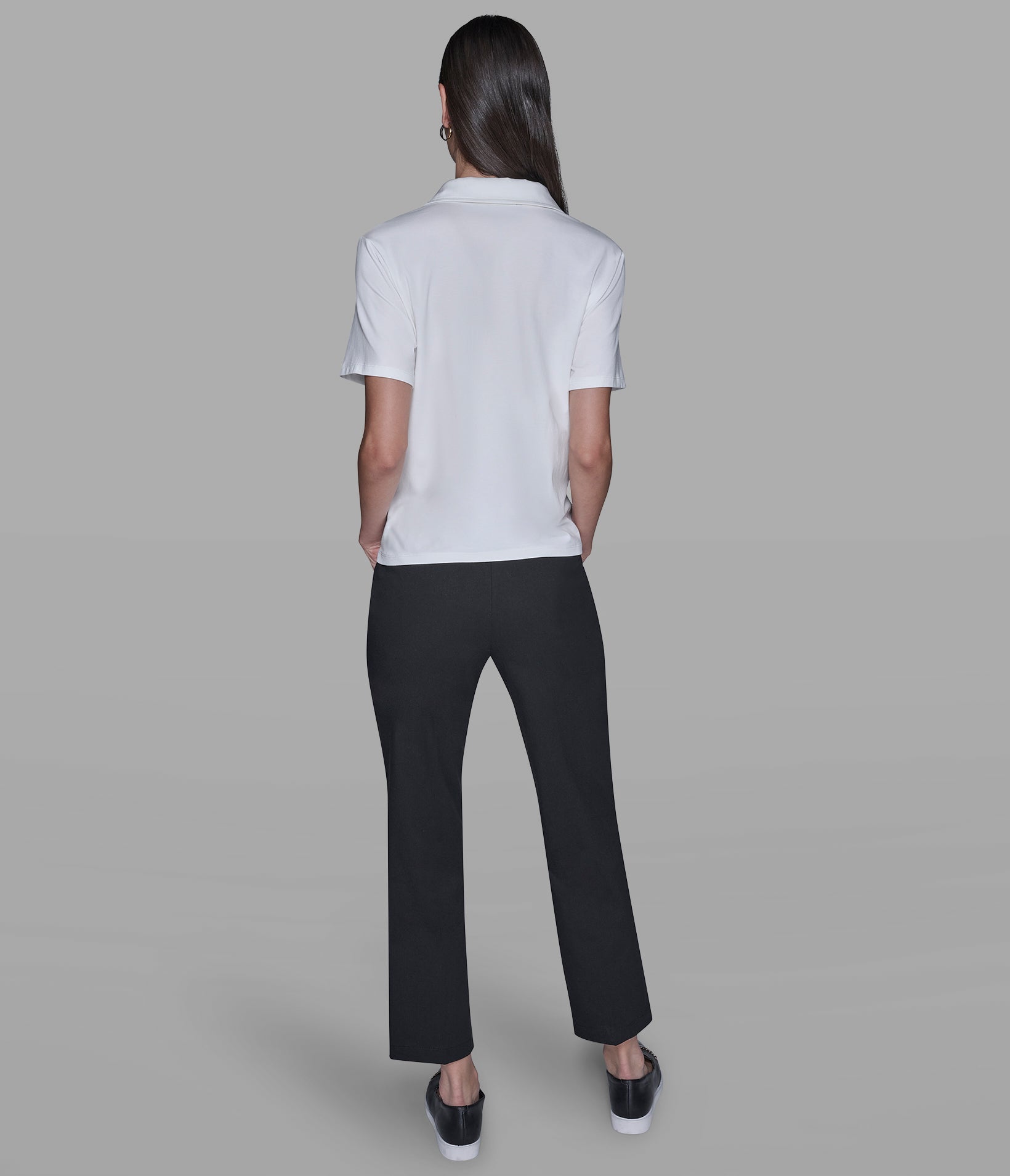 JOHNNY COLLAR KNIT TOP VIEW 5 | Women's Tops & Sweaters