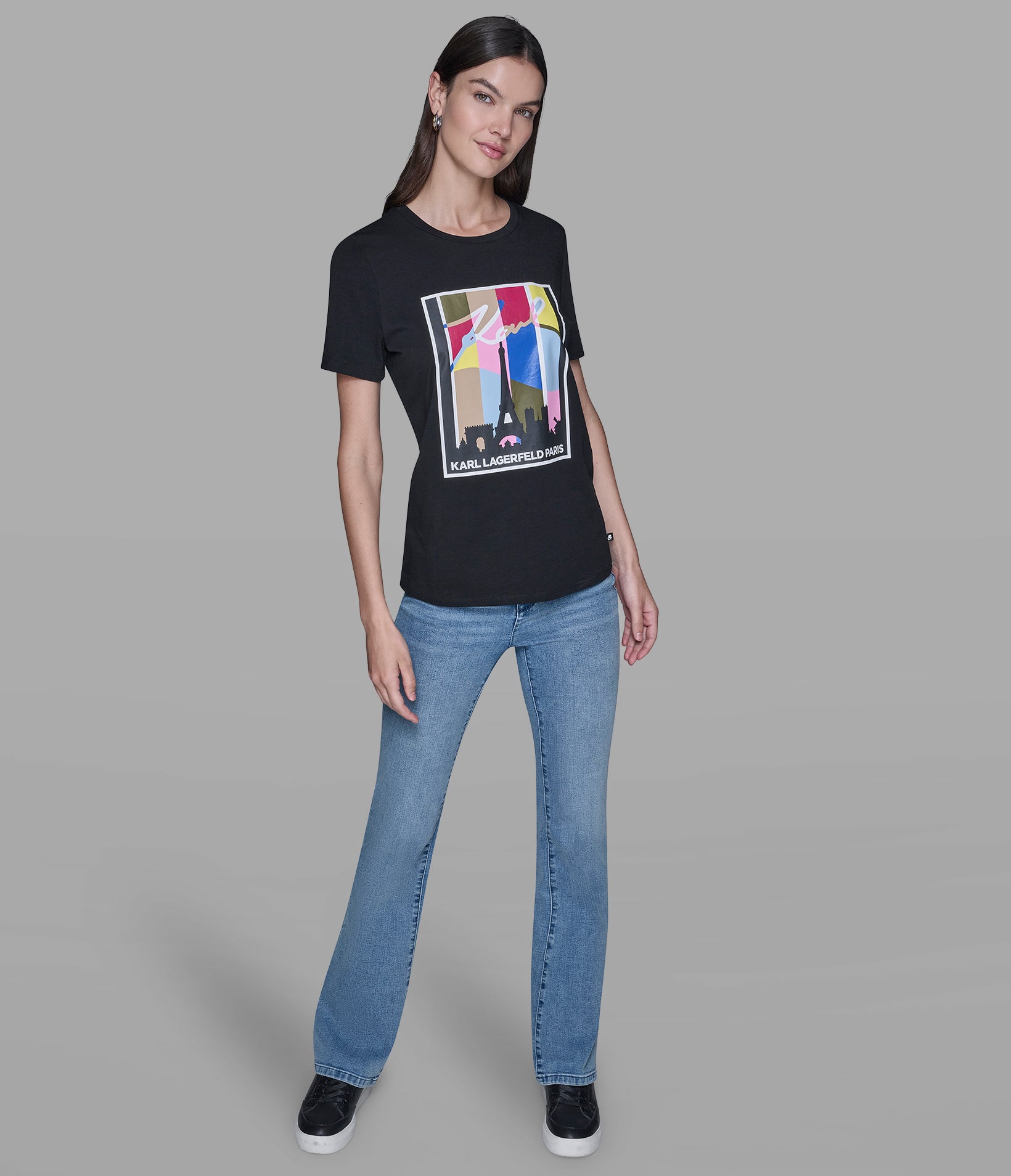 MULTI-COLOR PARIS TEE VIEW 4 | Women's Tees & Tanks