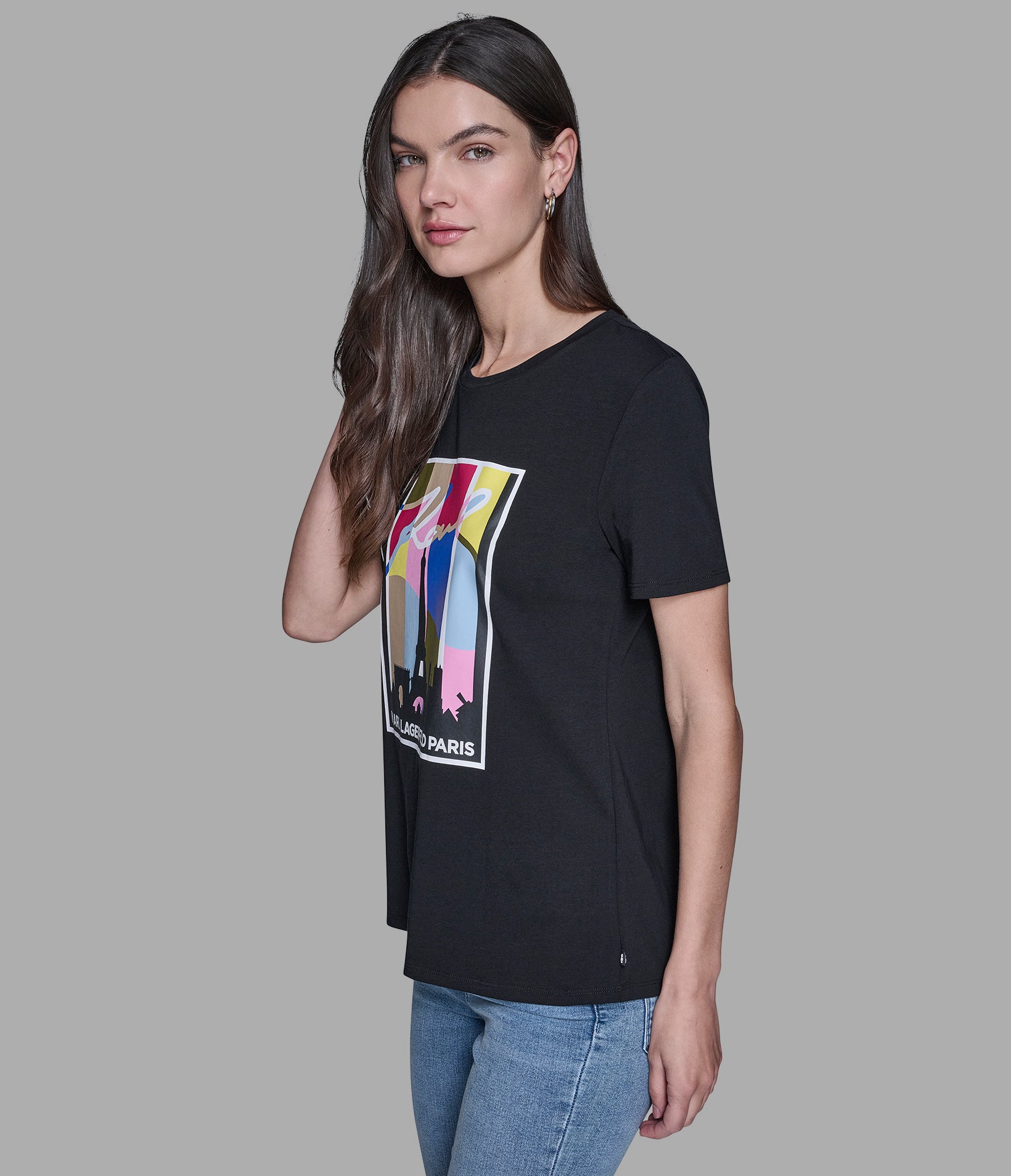 MULTI-COLOR PARIS TEE VIEW 3 | Women's Tees & Tanks
