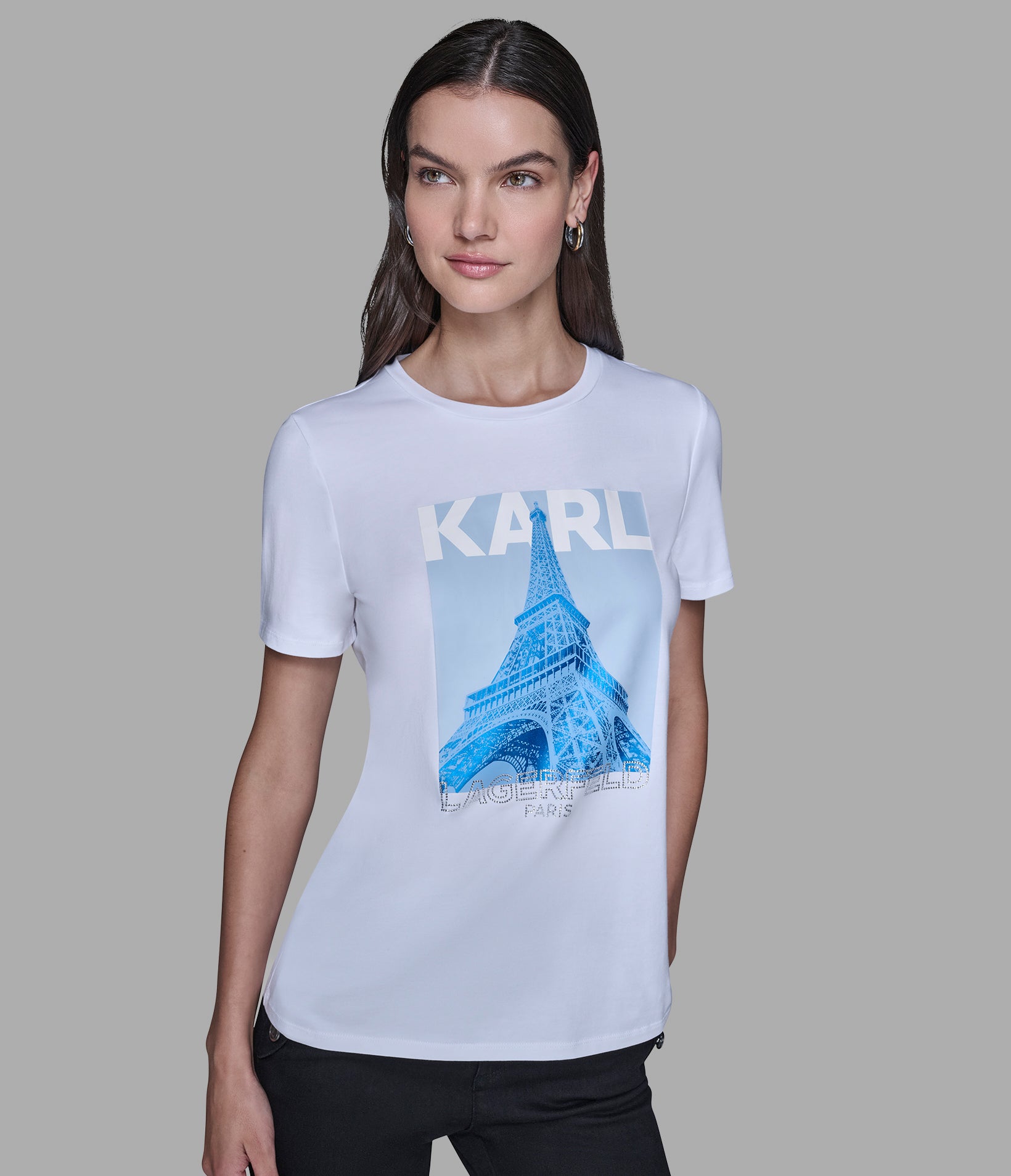 KARL EIFFEL TOWER TEE VIEW 3 | Women's Tees & Tanks