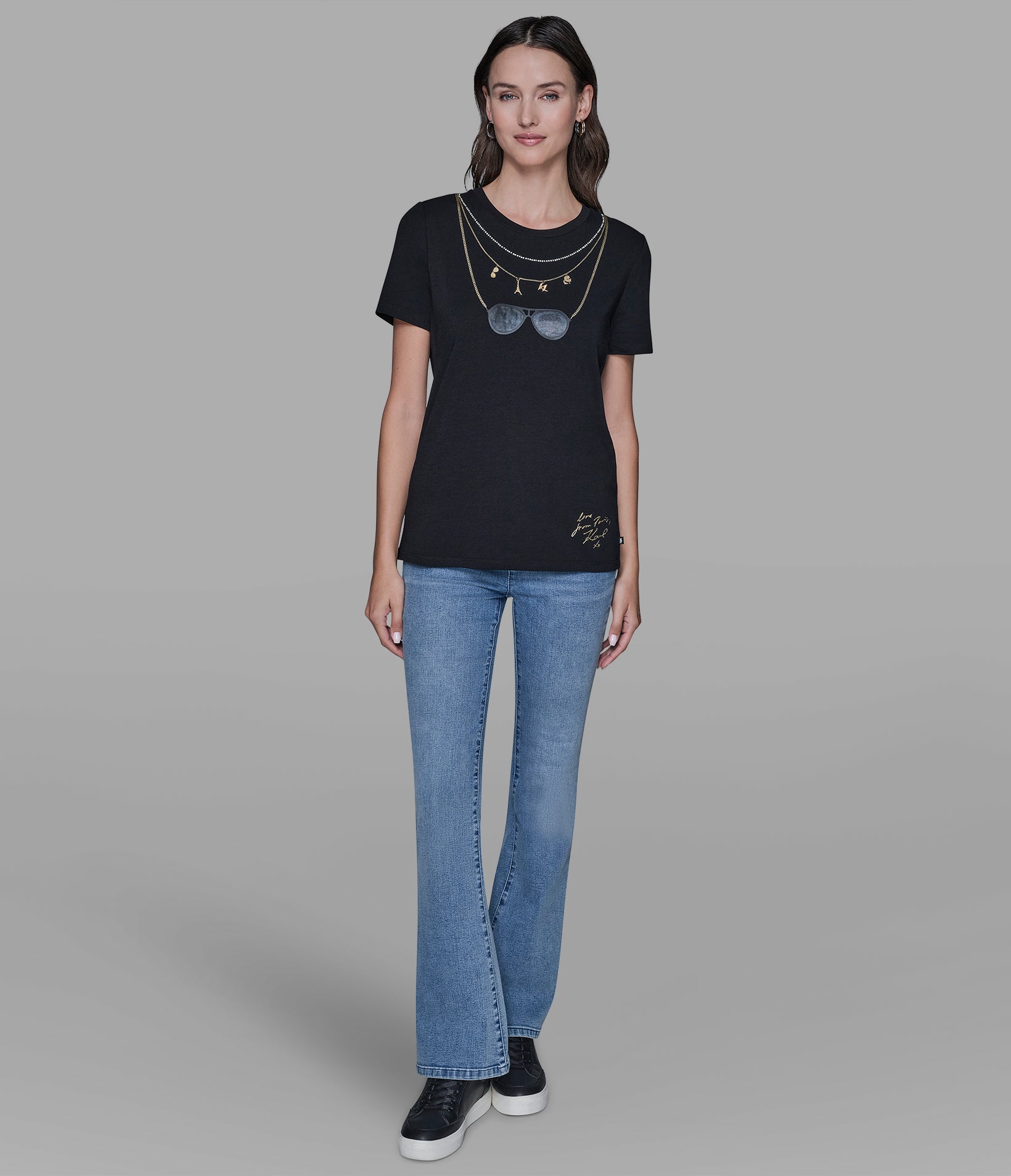 CHARM NECKLACE TEE VIEW 4