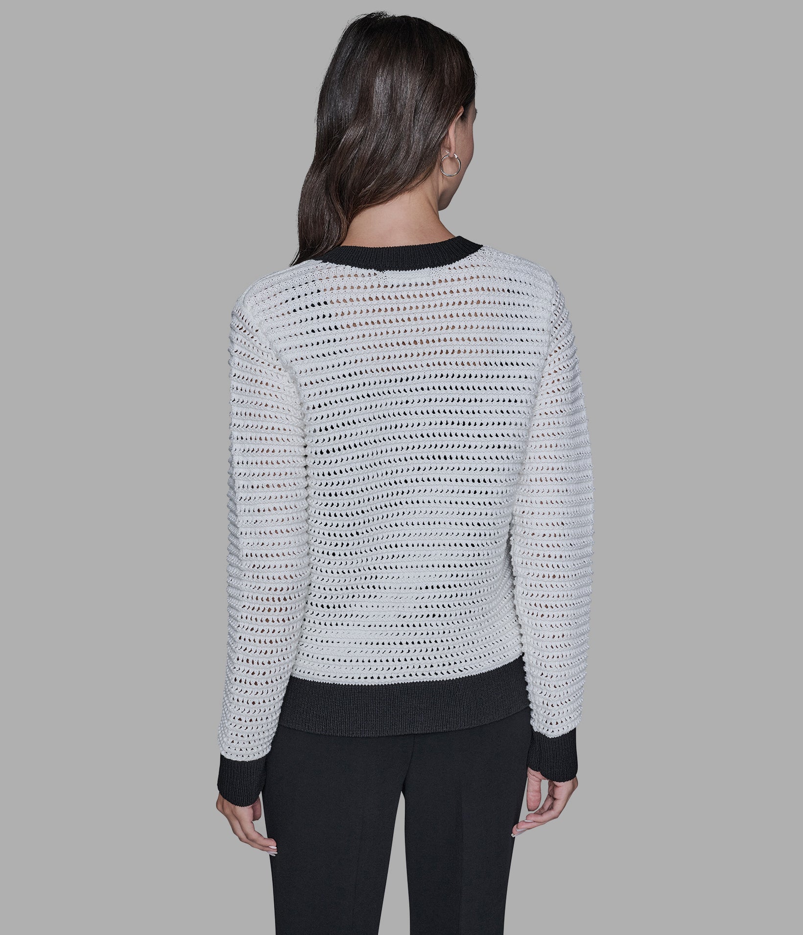 CROCHET KNIT CARDIGAN View 2 | Women's Tops & Sweaters