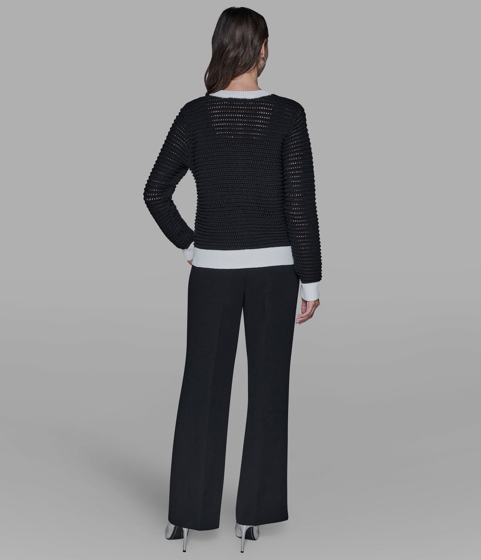 CROCHET KNIT CARDIGAN VIEW 5 | Women's Tops & Sweaters