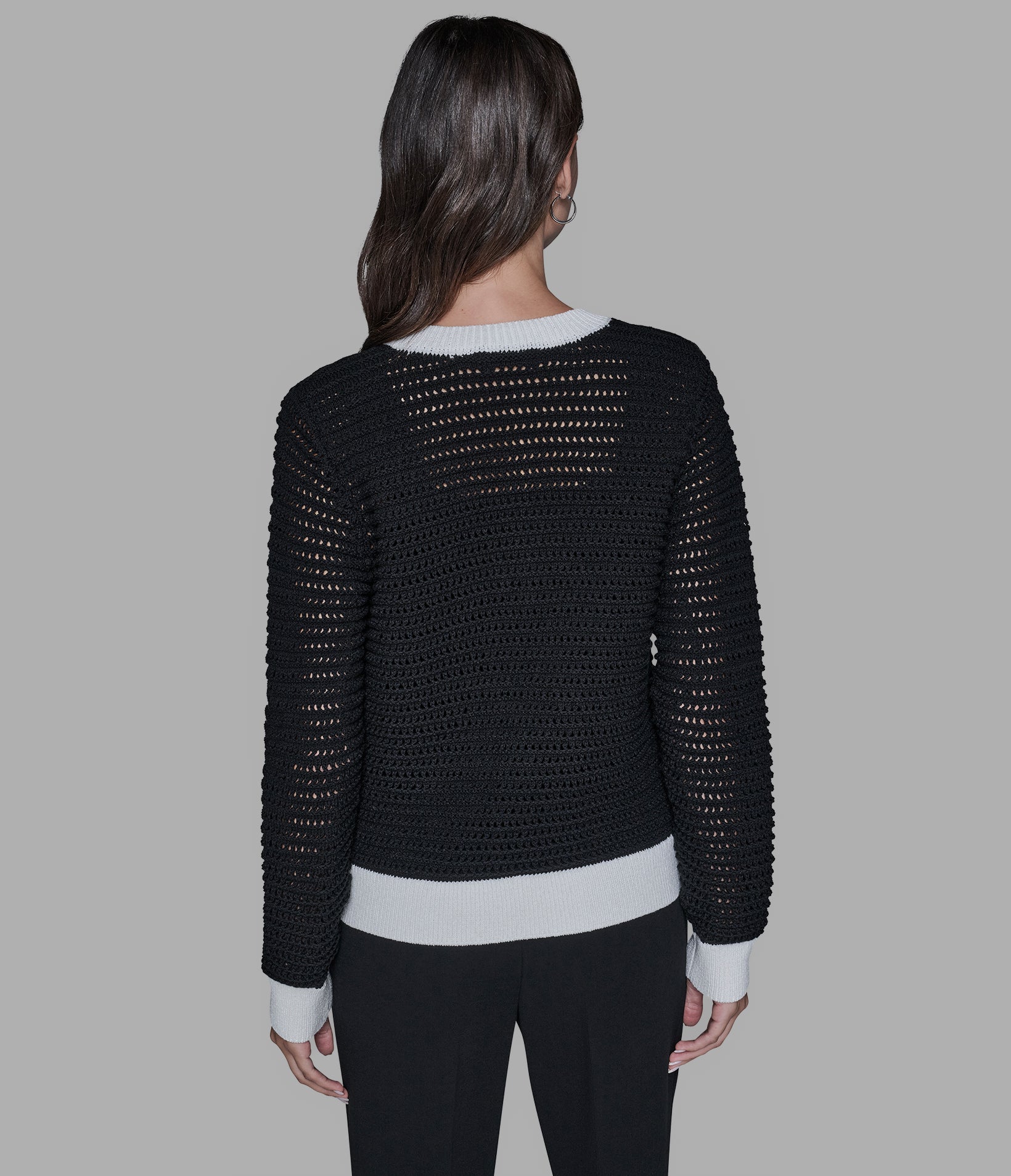 CROCHET KNIT CARDIGAN View 2 | Women's Tops & Sweaters