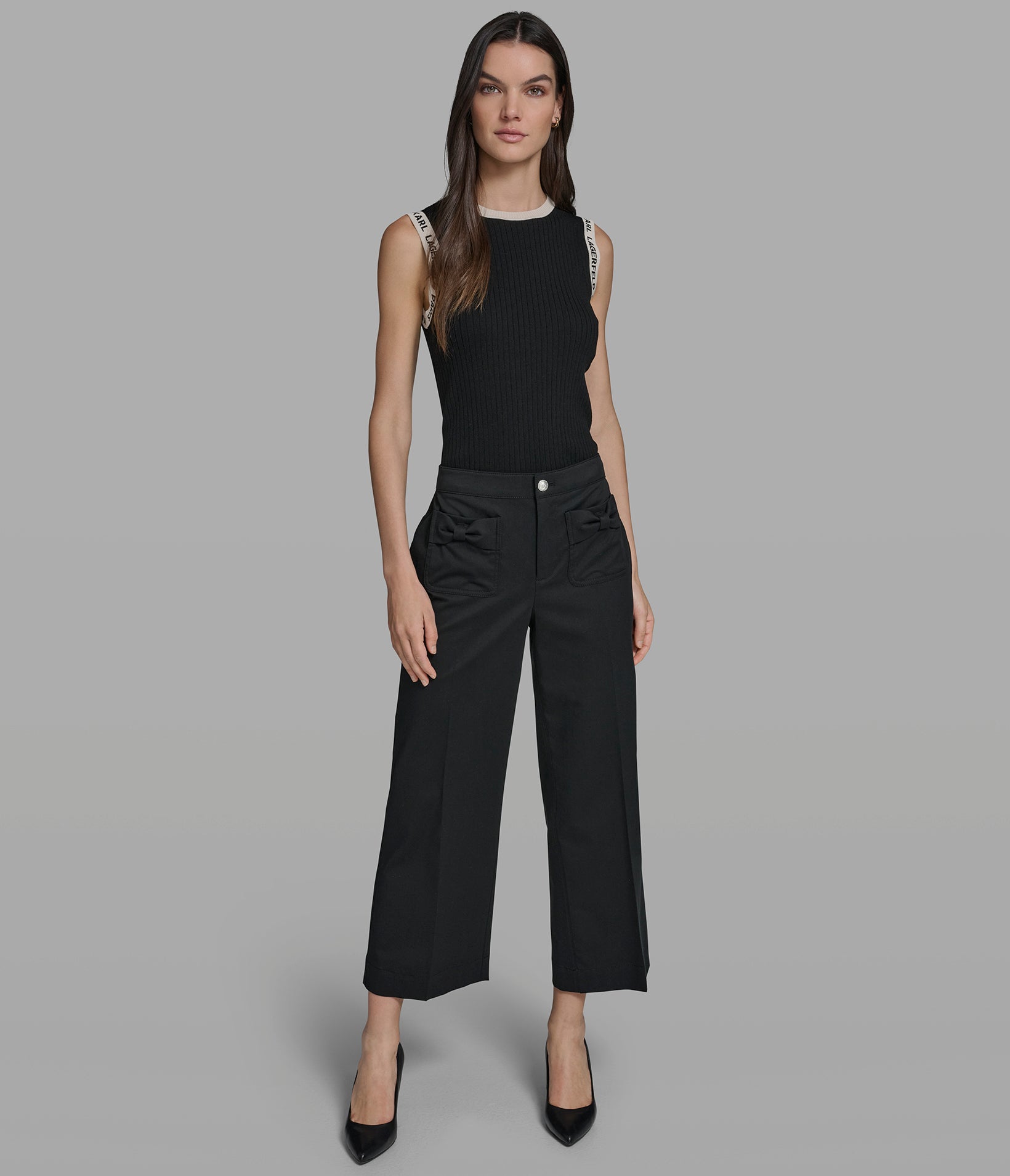 WIDE LEG PANT WITH BOW POCKETS VIEW 4