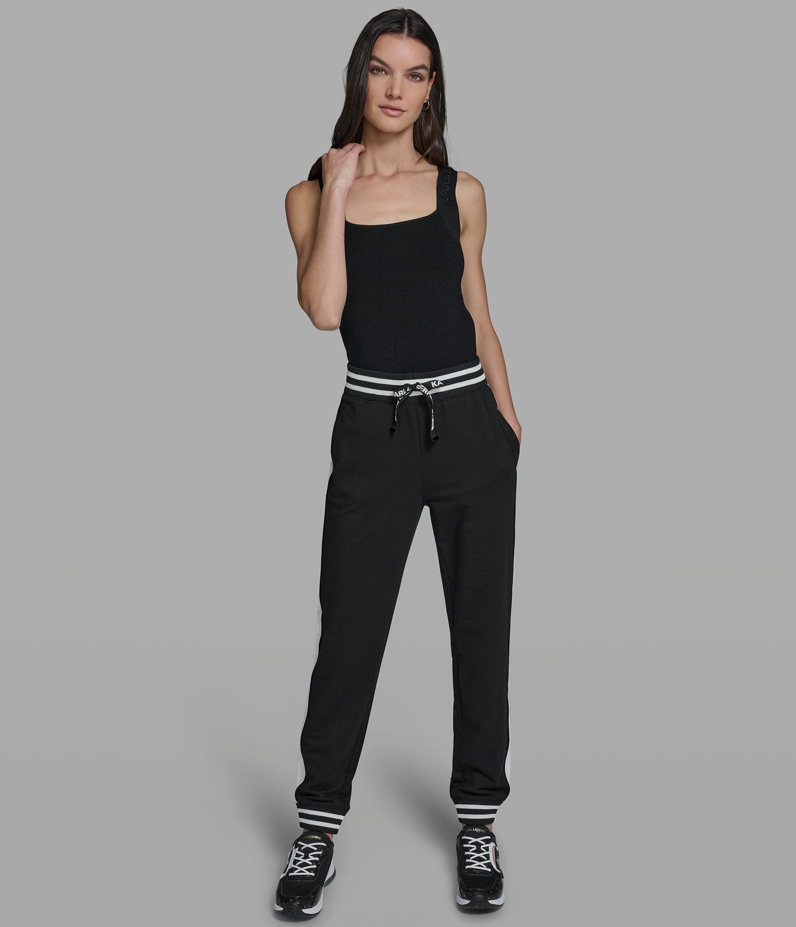 TRACK JOGGER WITH STRIPE DETAIL VIEW 5 | New Arrivals