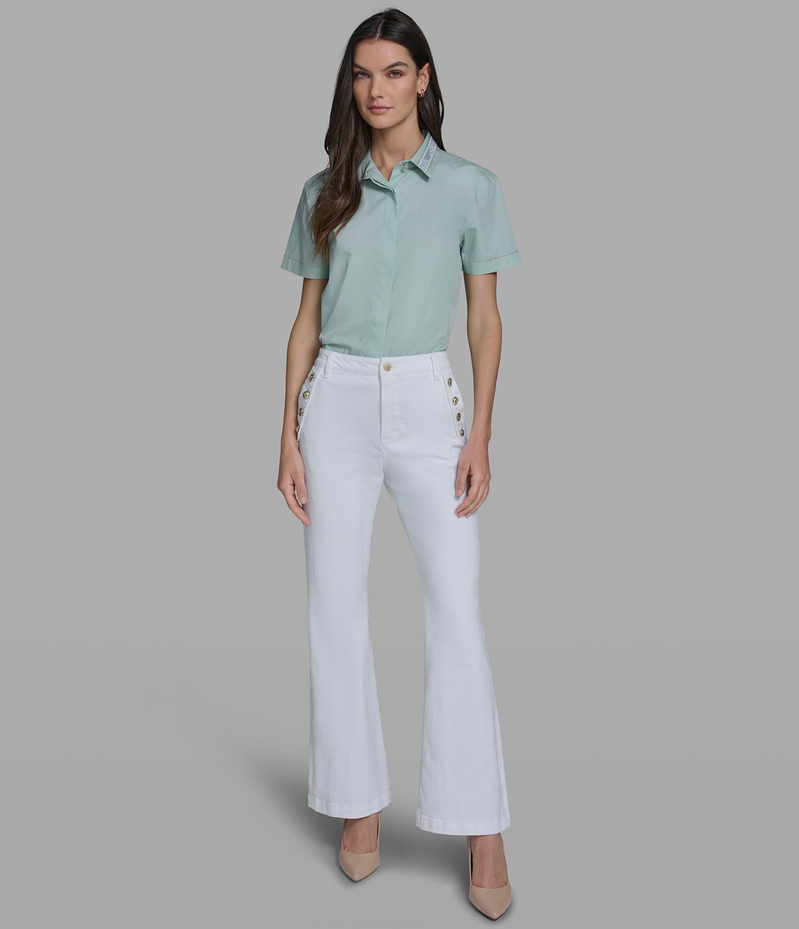 SAILOR BUTTON BOOTCUT JEAN VIEW 4 | Women's Denim