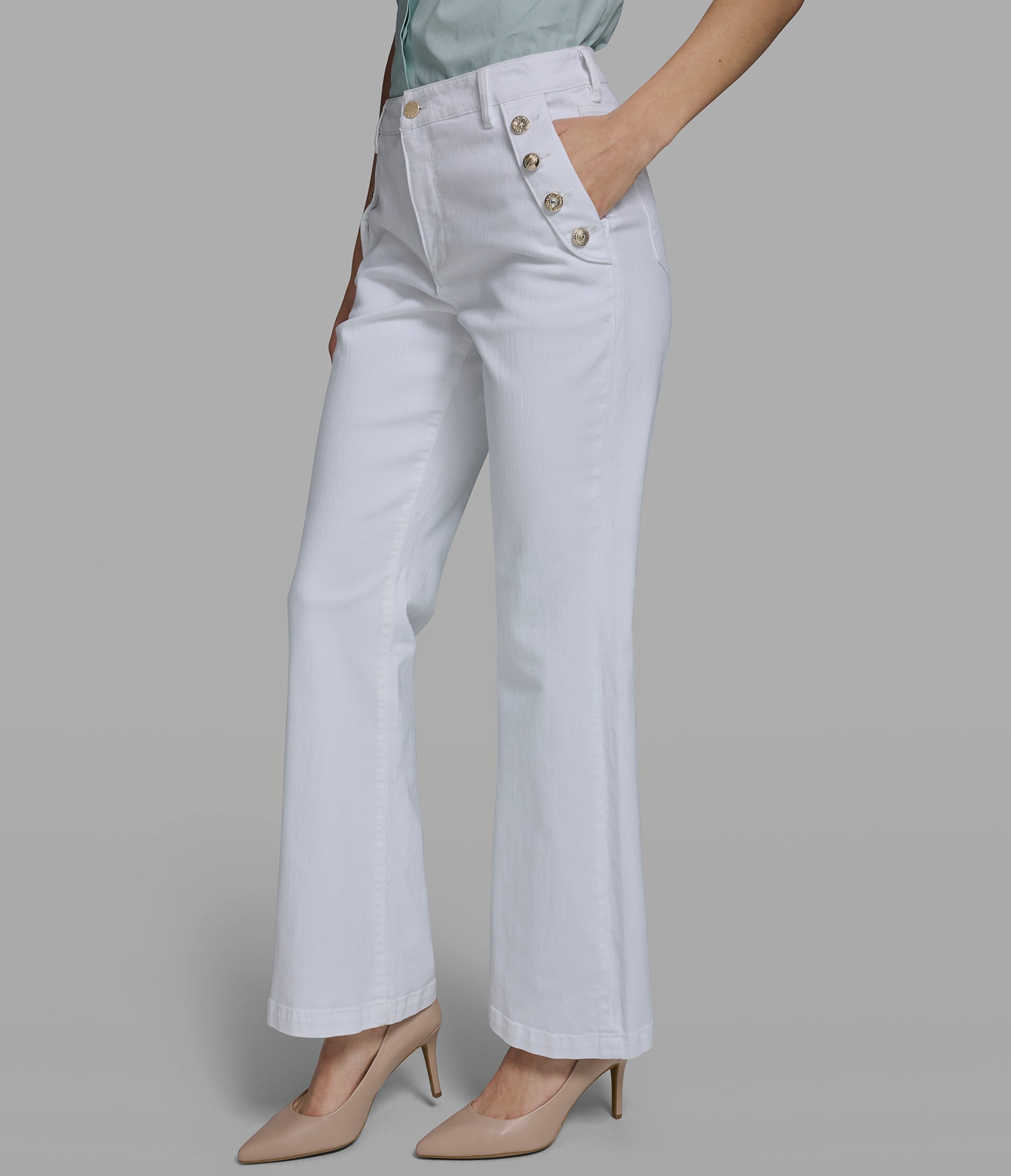 SAILOR BUTTON BOOTCUT JEAN View 1 | New Arrivals