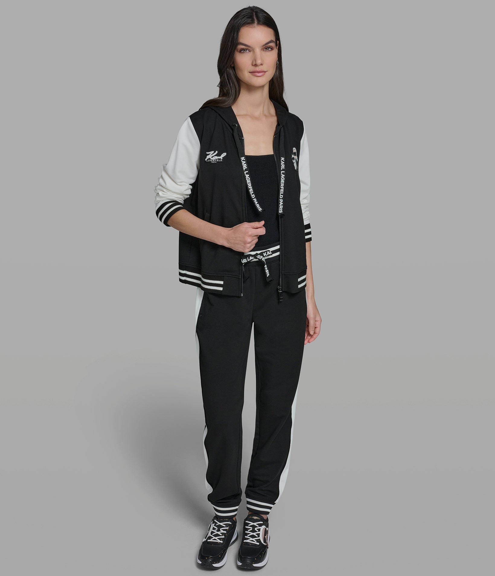 DUO PATCH ZIP UP HOODIE VIEW 4 | Women's Athleisure & Activewear