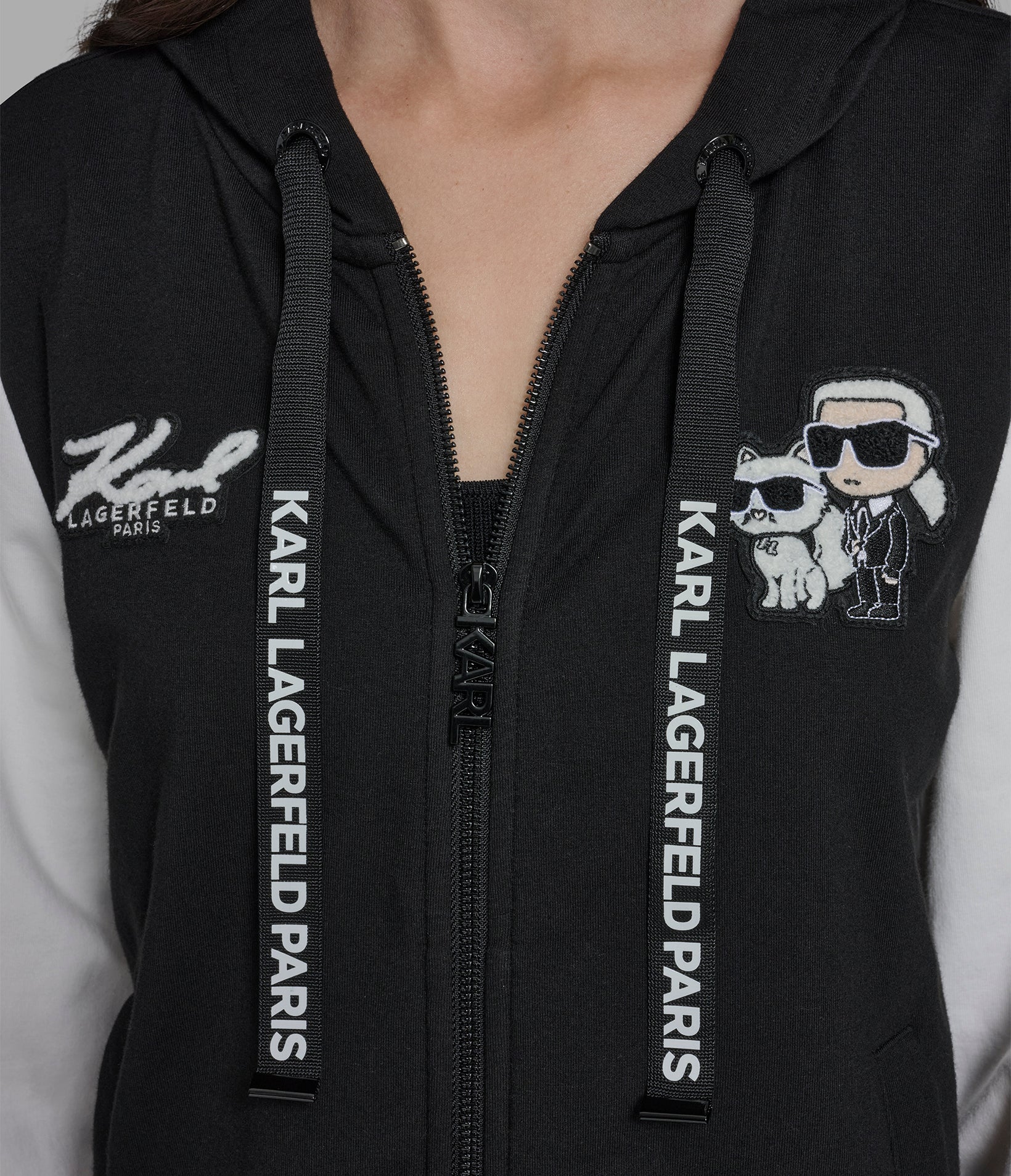 DUO PATCH ZIP UP HOODIE VIEW 6 | Women's Athleisure & Activewear