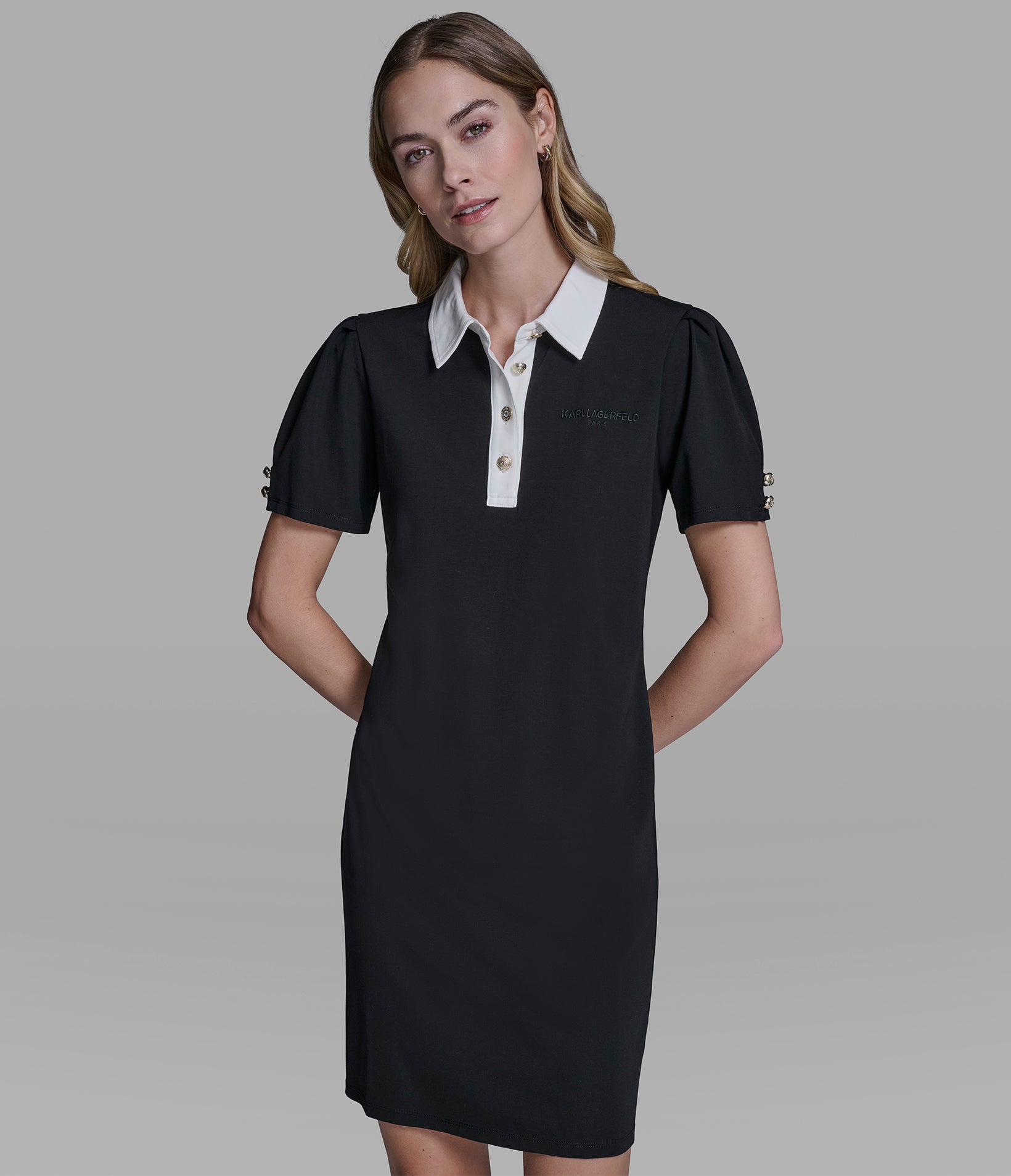 KNIT POLO DRESS VIEW 4 | New Arrivals
