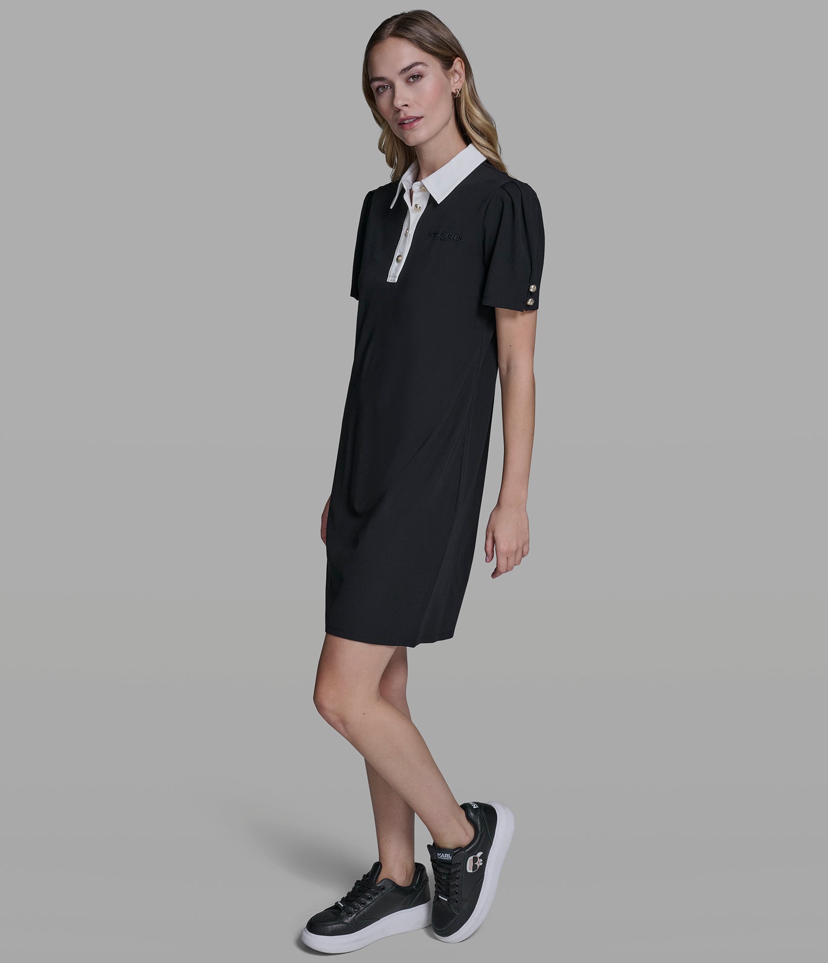 KNIT POLO DRESS VIEW 3 | New Arrivals