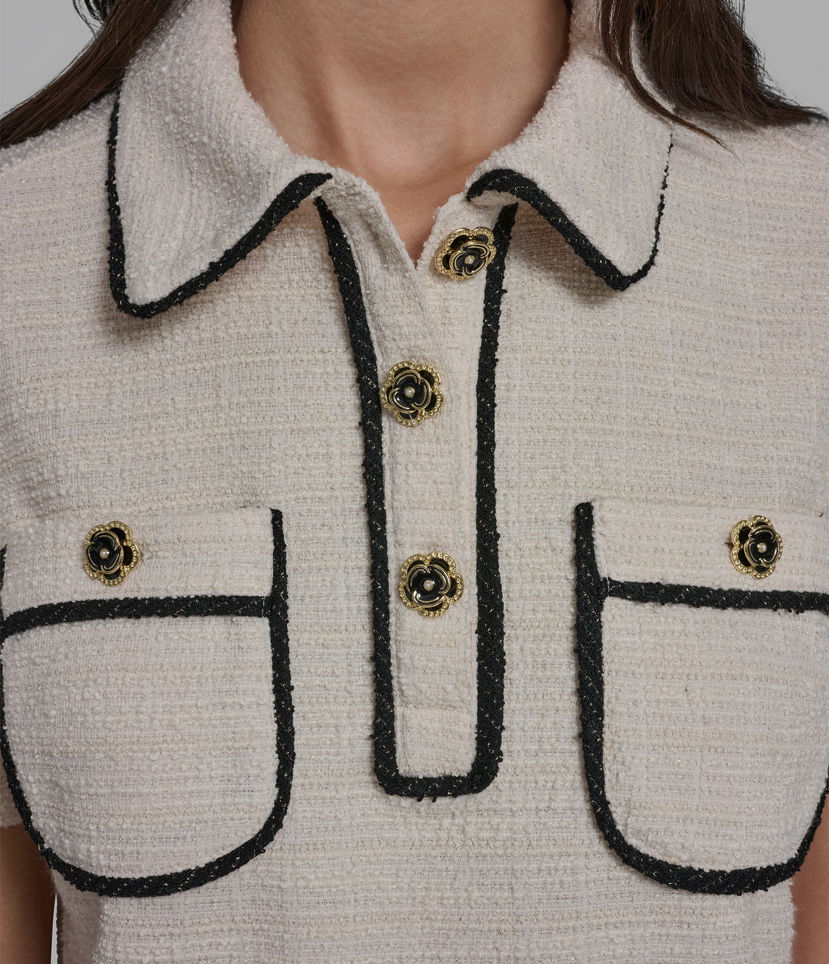 KNIT TWEED POLO VIEW 8 | New Arrivals