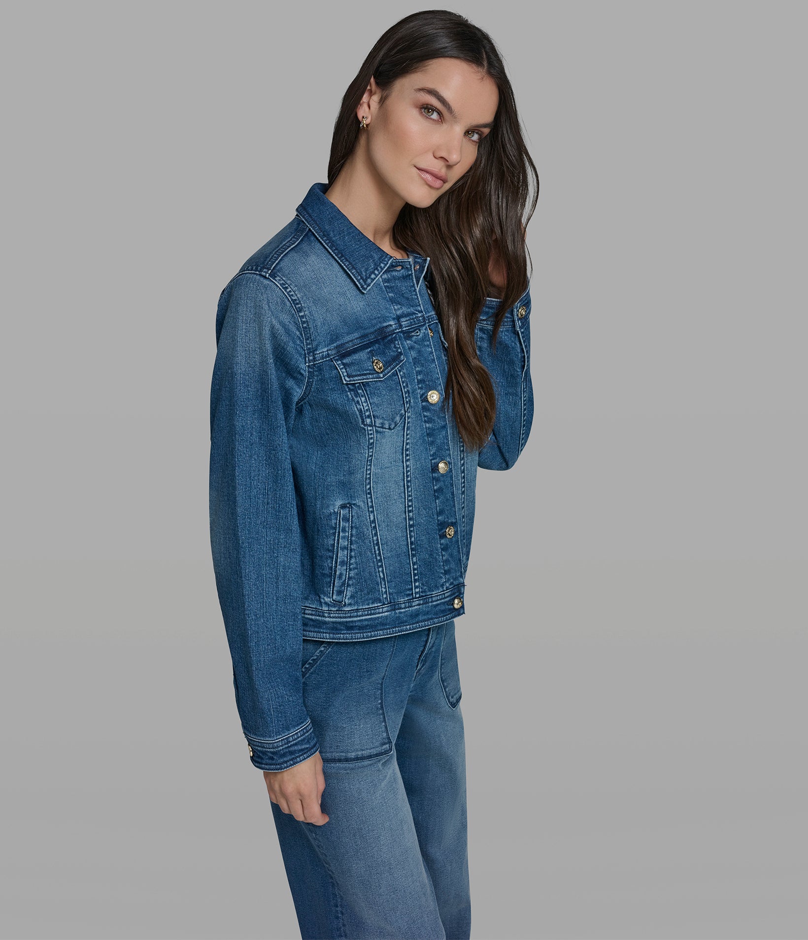 DENIM JACKET WITH PATCHES VIEW 3 | Jackets & Coats