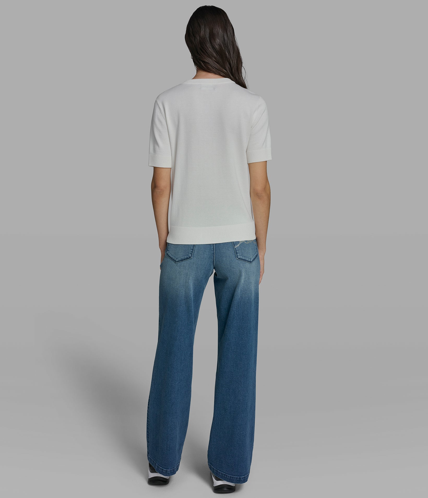 SHORT SLEEVE DUO SWEATER VIEW 6