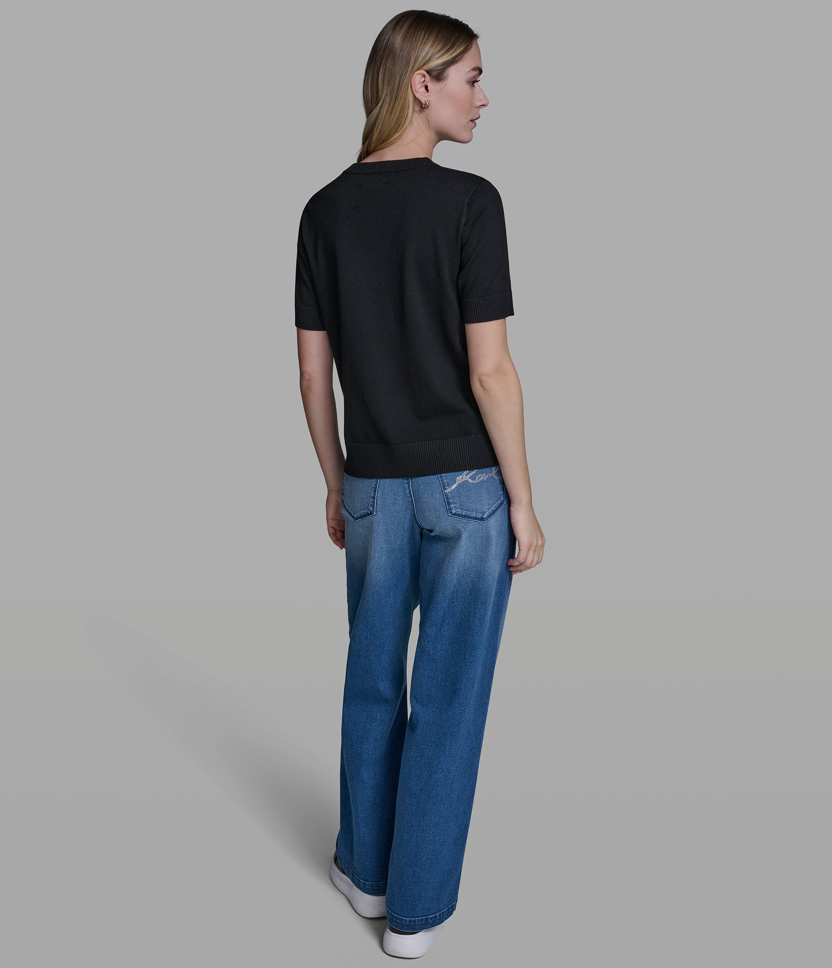 SHORT SLEEVE DUO SWEATER VIEW 5