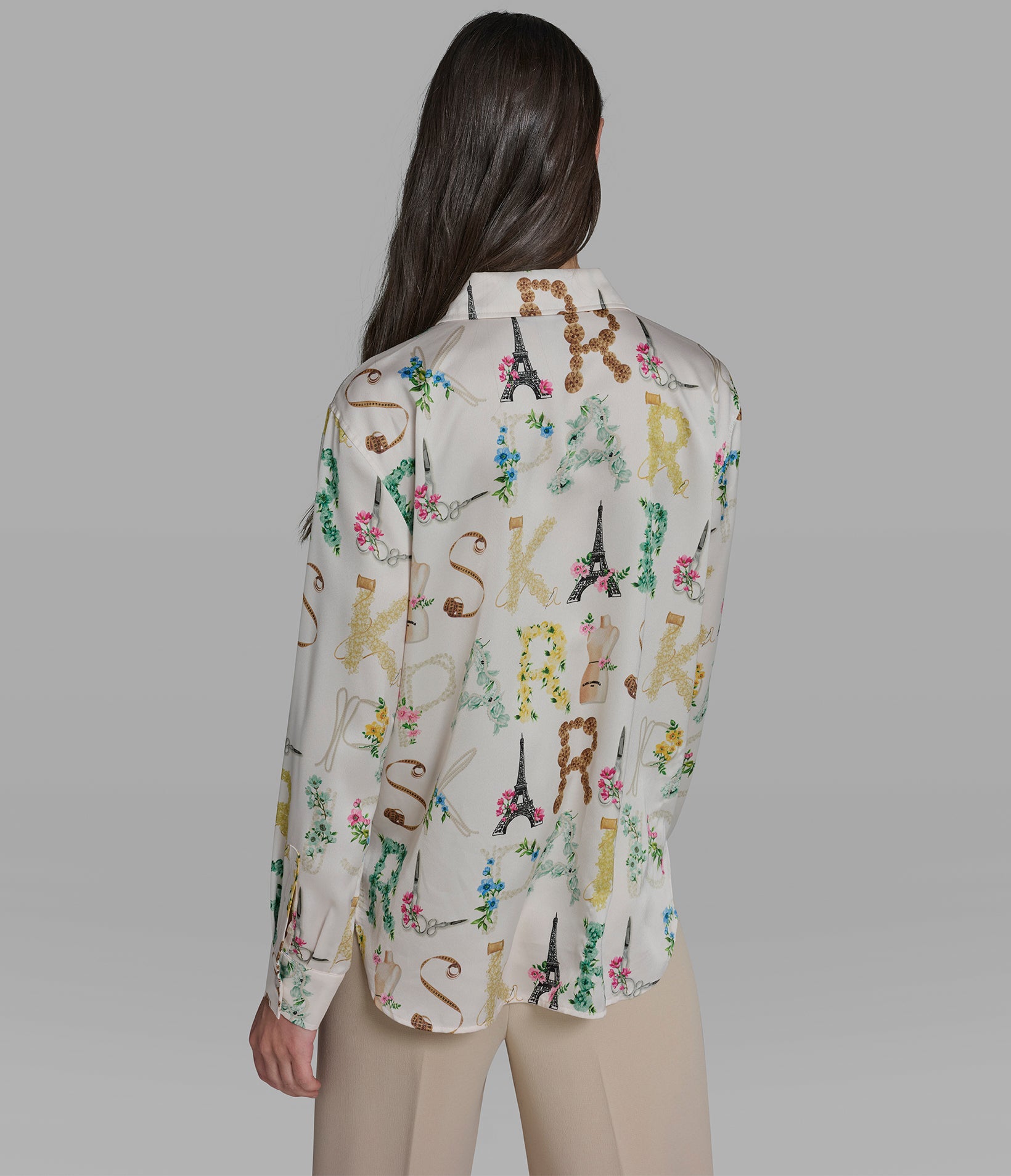 LONG SLEEVE KARL ATELIER PRINT BLOUSE View 2 | New Arrivals