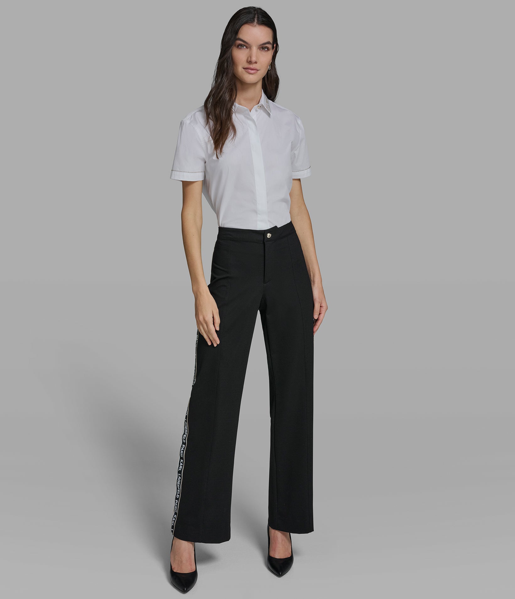 KARL LOGO TAPE PANT VIEW 4 | Women's Pants