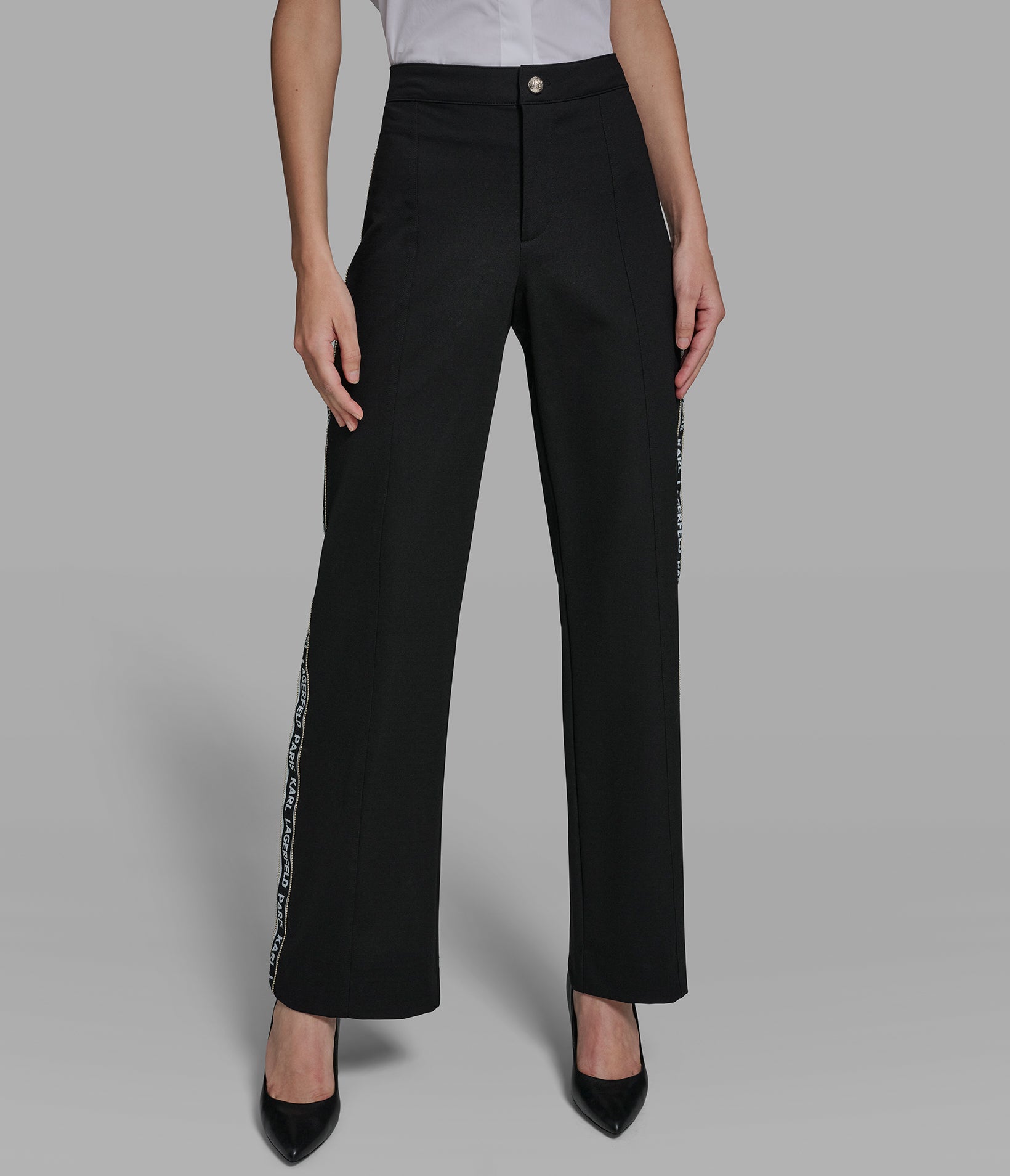 KARL LOGO TAPE PANT View 2 | Women's Pants
