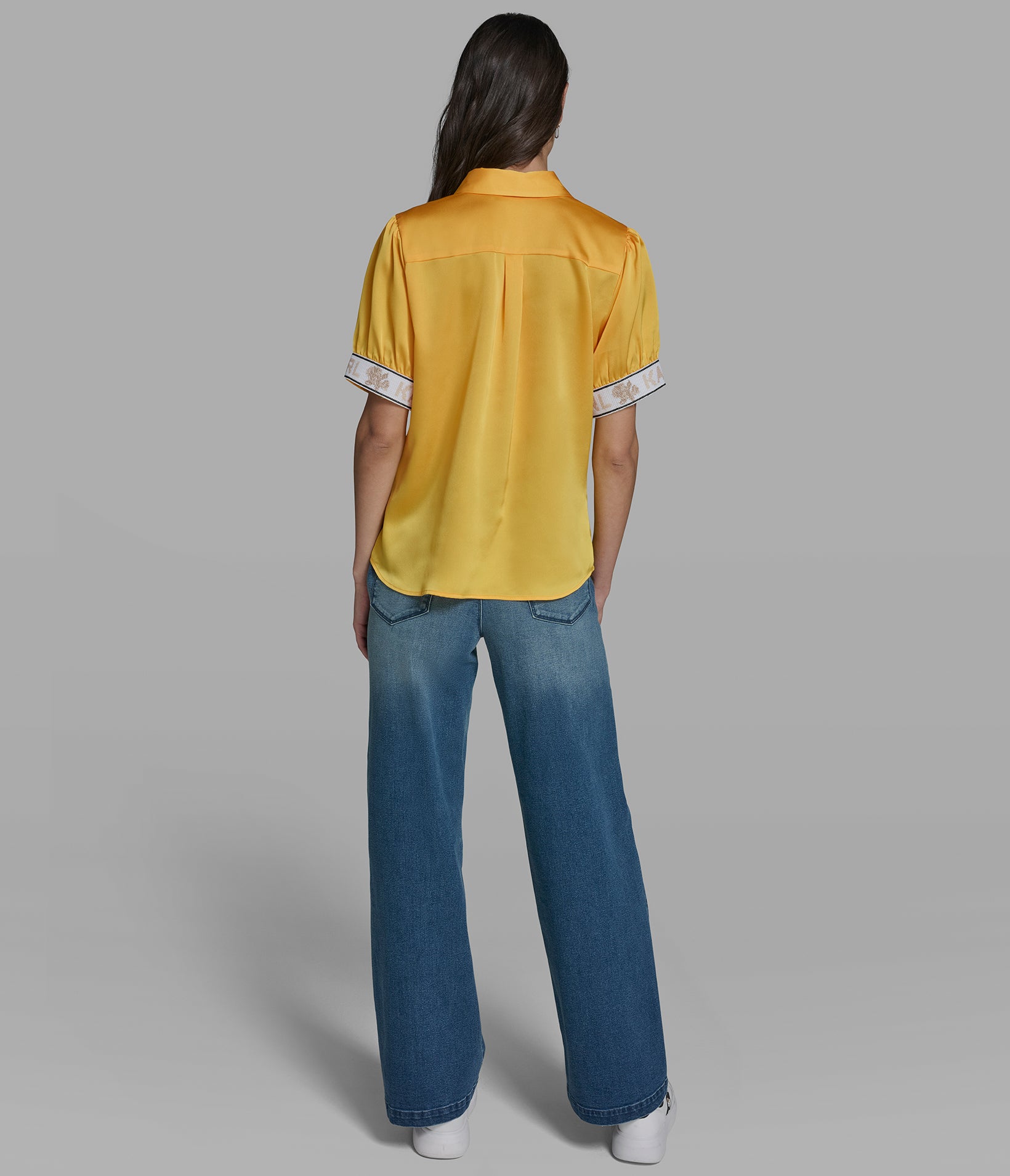 KARL CUFF LOGO BLOUSE VIEW 5