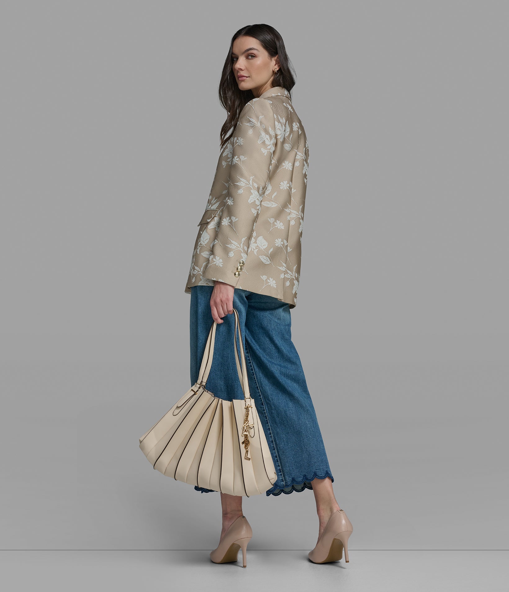 FLORAL JACQUARD BLAZER VIEW 8 | Jackets & Coats