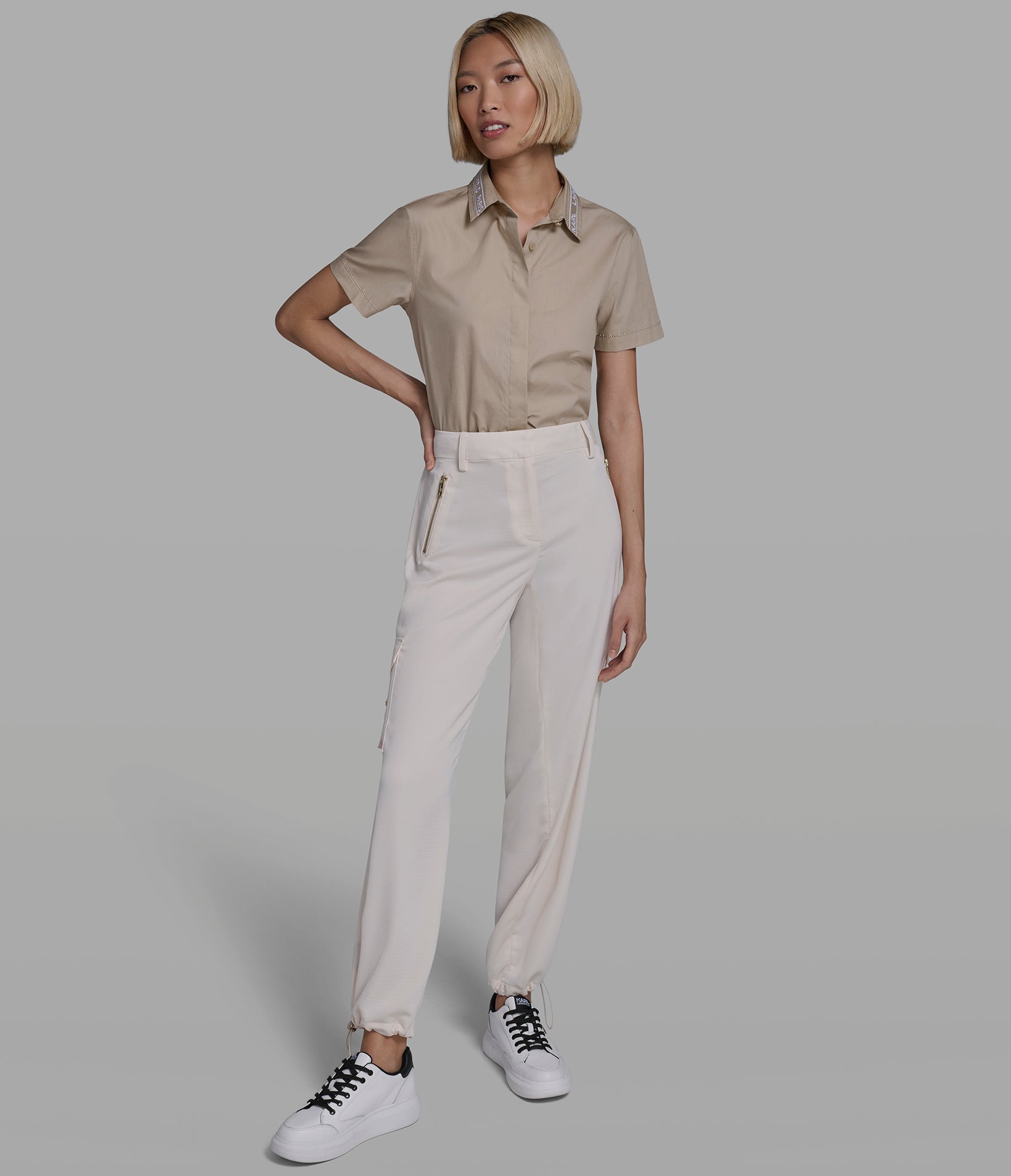 CO-ORD SILKY JOGGER PANT VIEW 4 | Women's Pants
