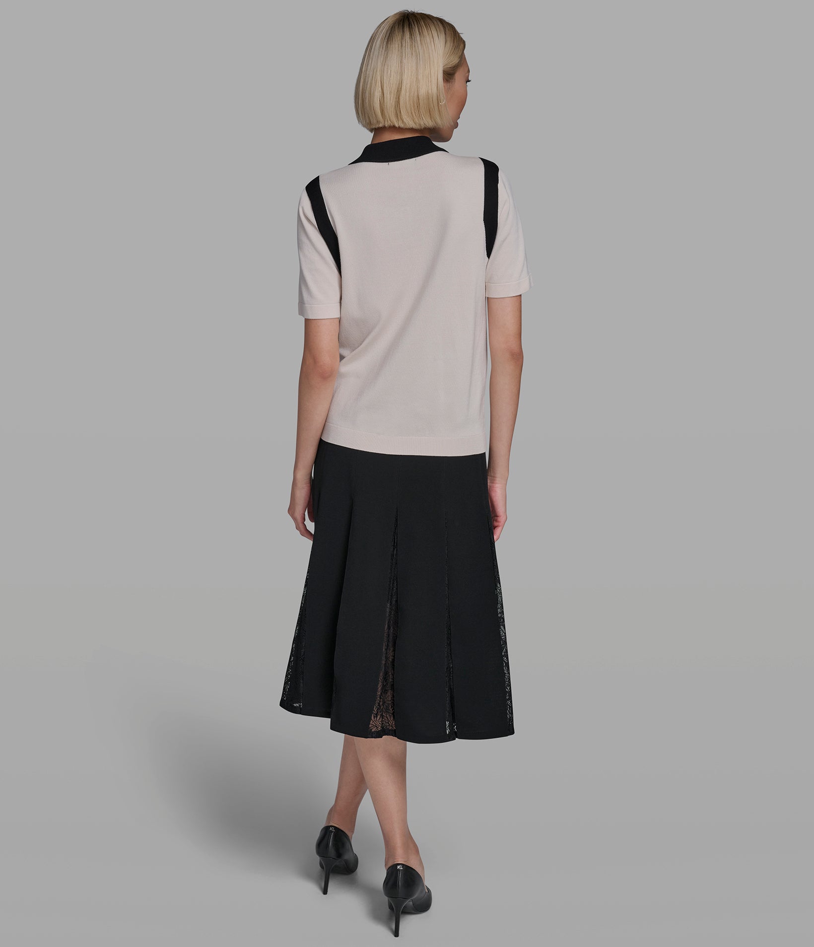 COLORBLOCKED POLO SWEATER VIEW 6