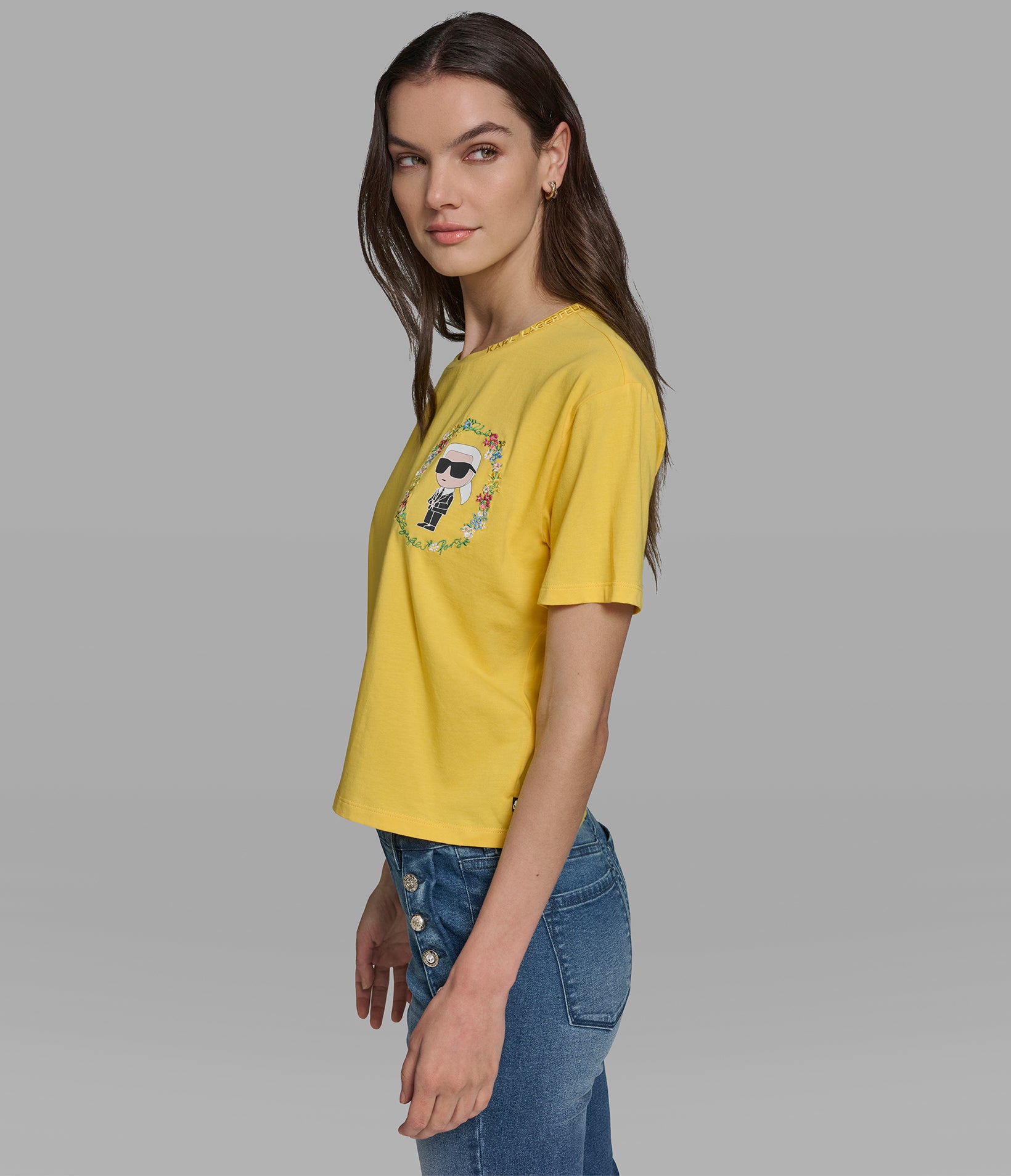 FLORAL FRAME KARL TEE VIEW 3