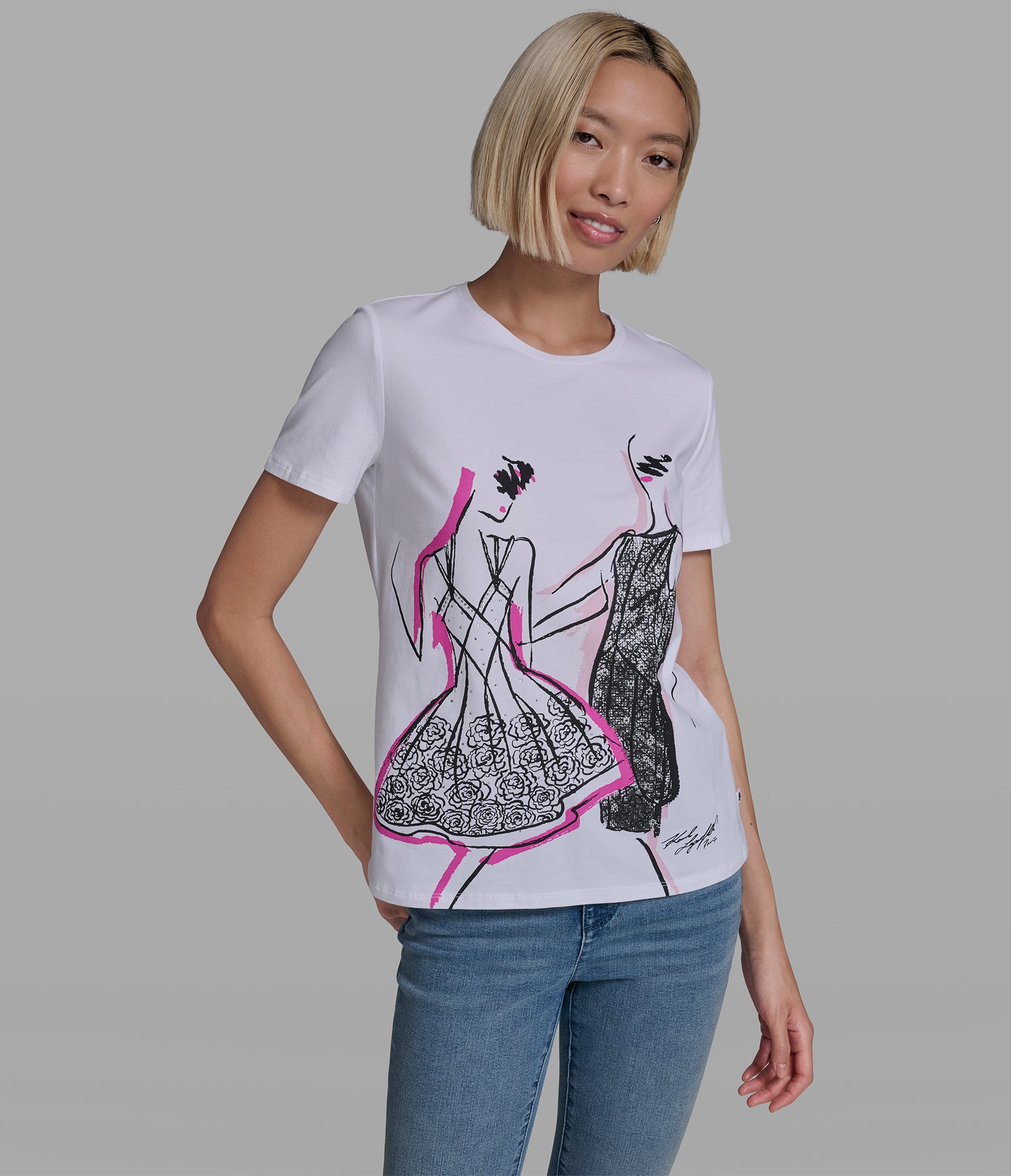 SKETCH GIRLS LOGO TEE View 1 | New Women's Clothing