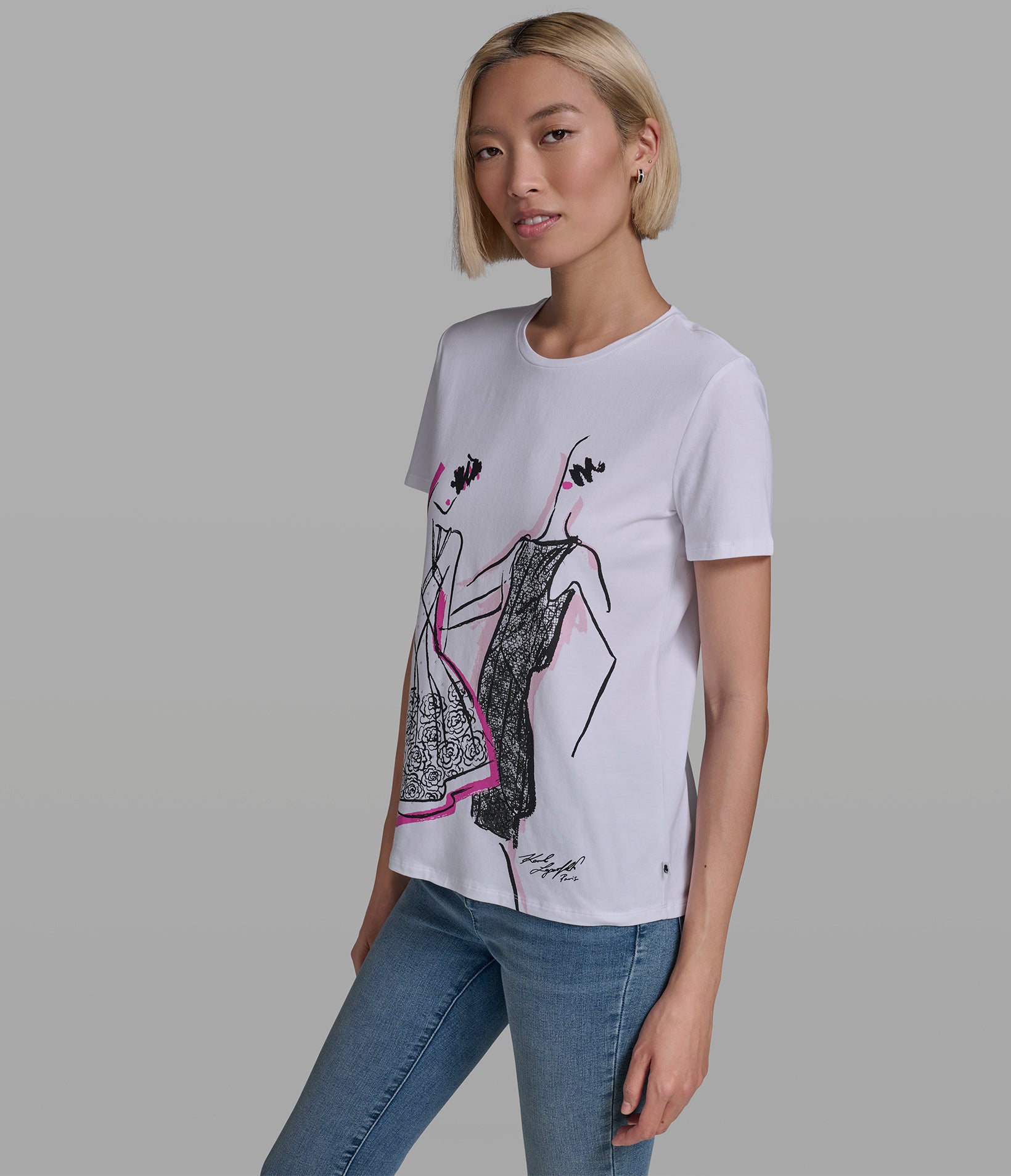 SKETCH GIRLS LOGO TEE VIEW 3 | New Women's Clothing