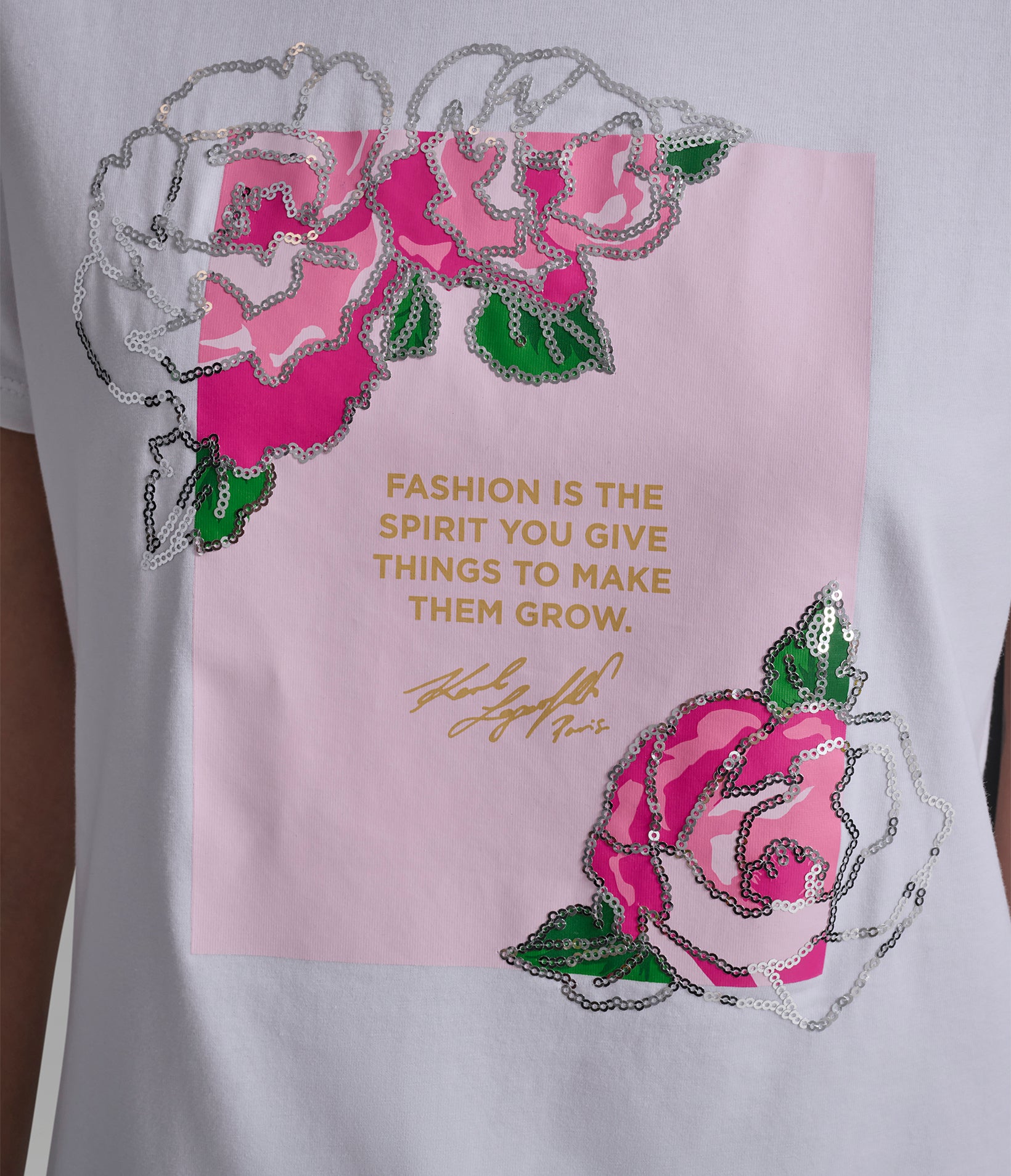 FLORAL QUOTE LOGO TEE VIEW 6 | Women's Clothing