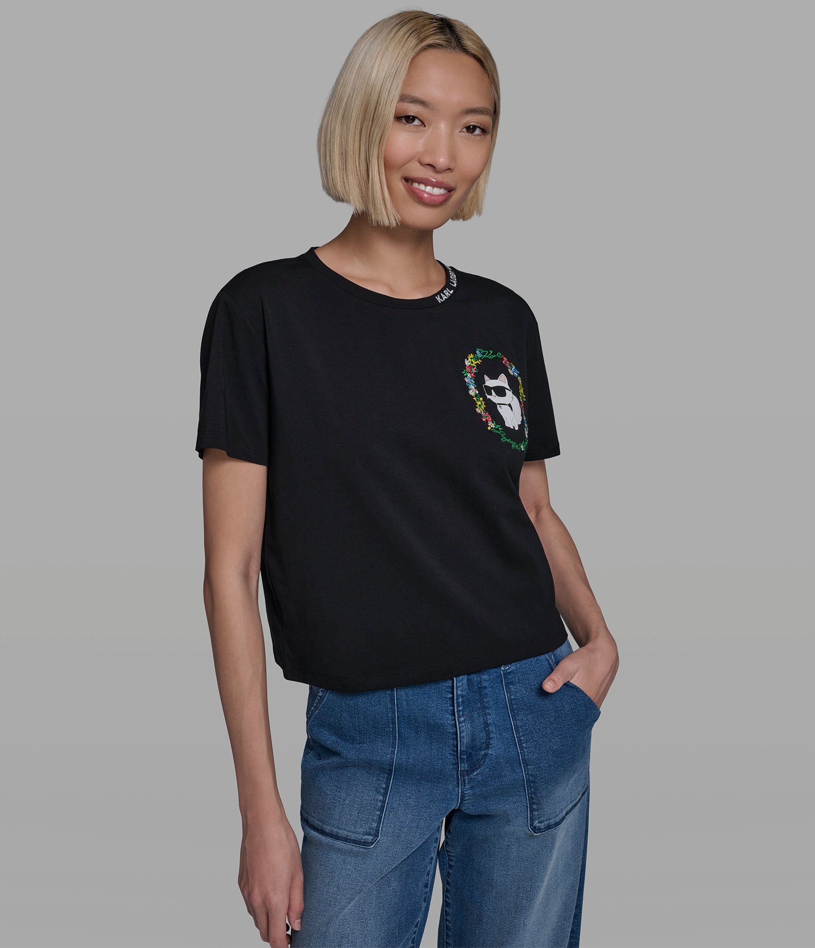 FLORAL FRAME CHOUPETTE TEE View 1 | New Arrivals