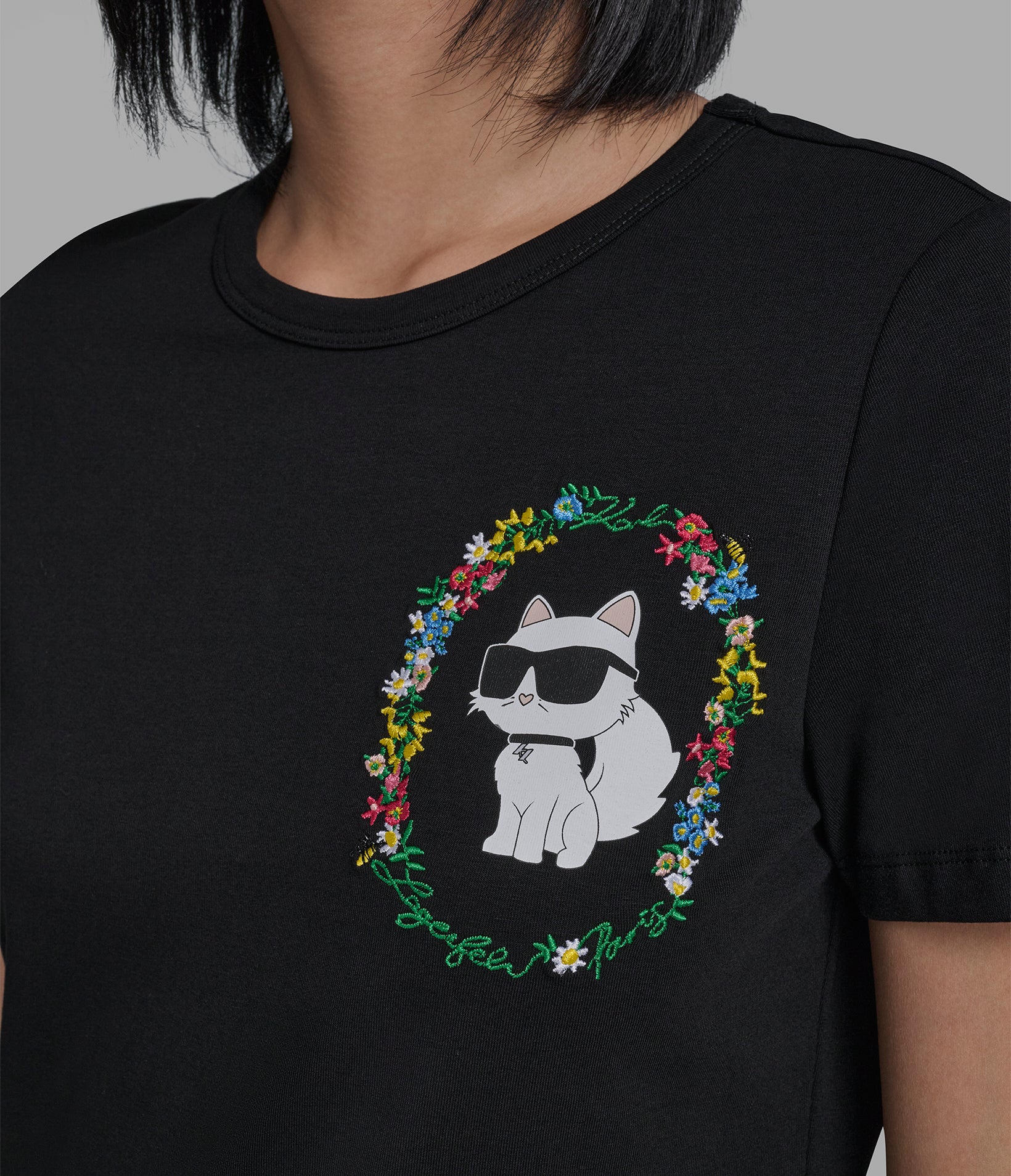 FLORAL FRAME CHOUPETTE T-SHIRT DRESS VIEW 5 | Women's Clothing