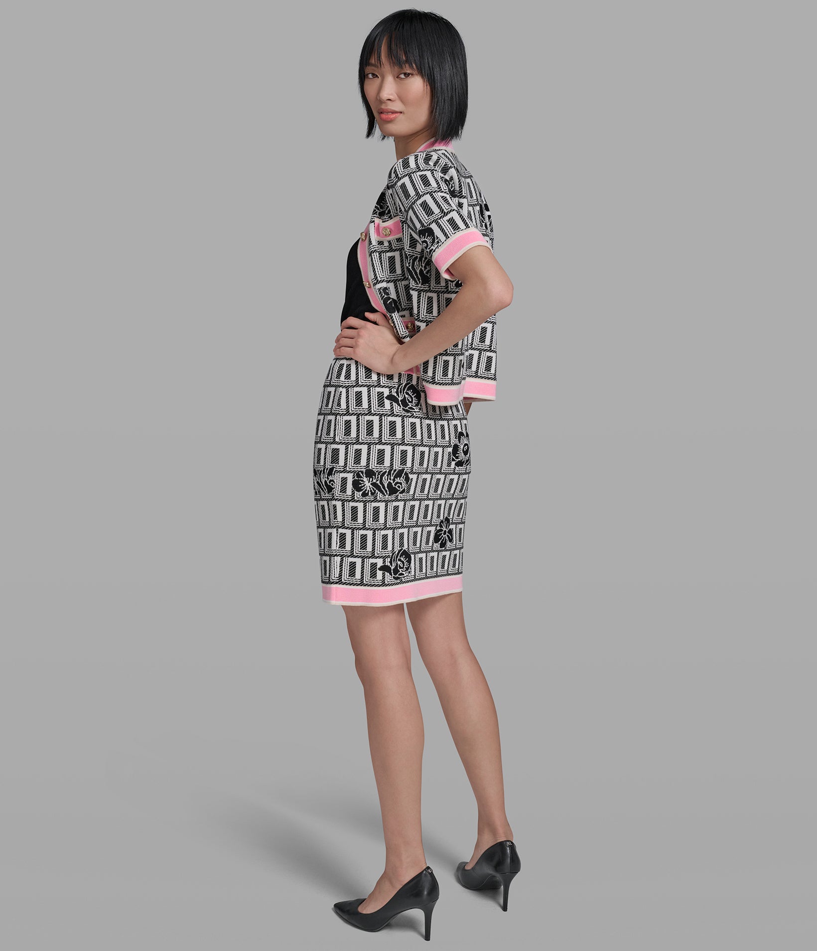 CO-ORD DOUBLE L SWEATER SKIRT VIEW 5 | New Women's Clothing