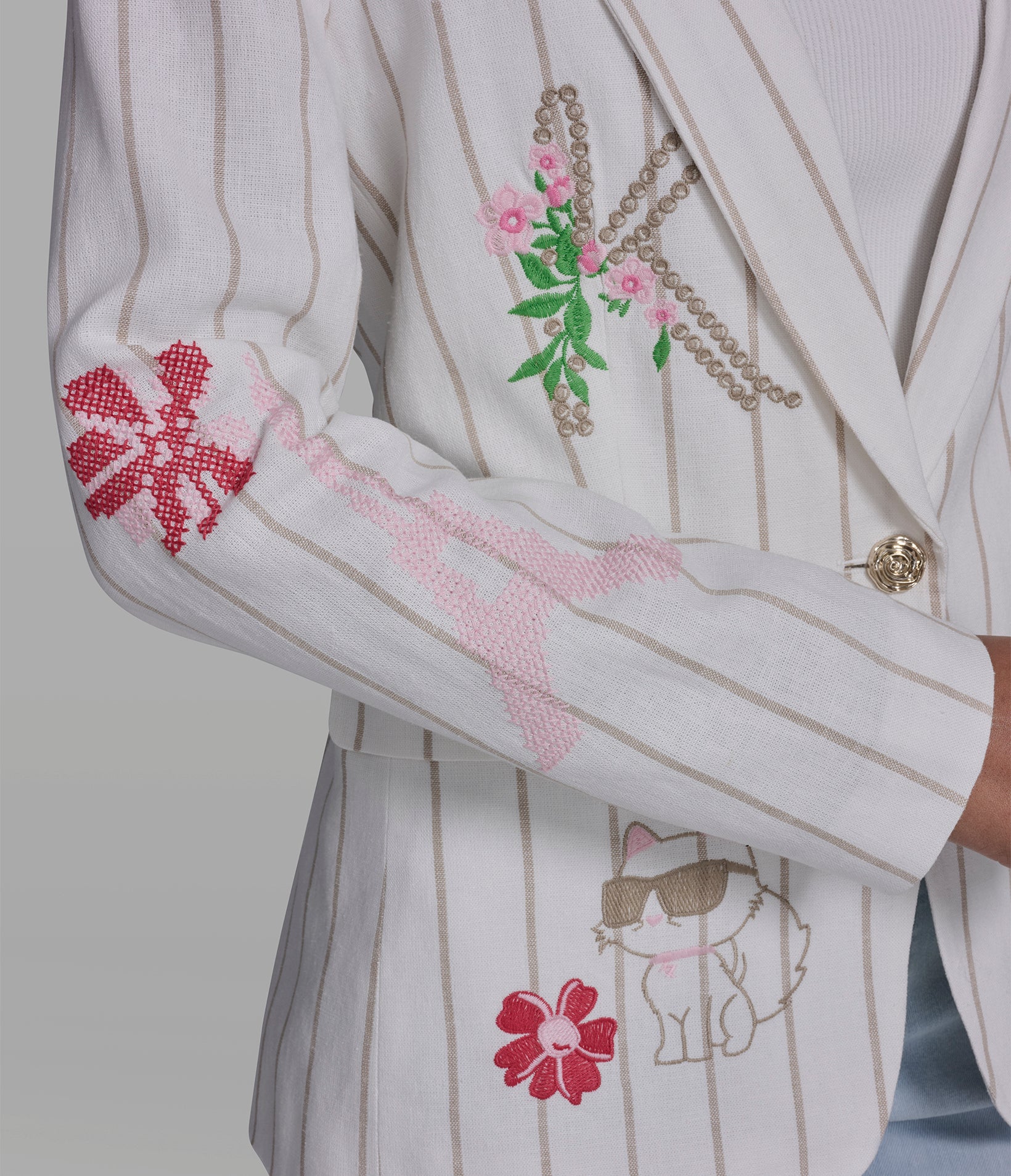 WHIMSY STRIPED BLAZER VIEW 6 | New Women's Clothing